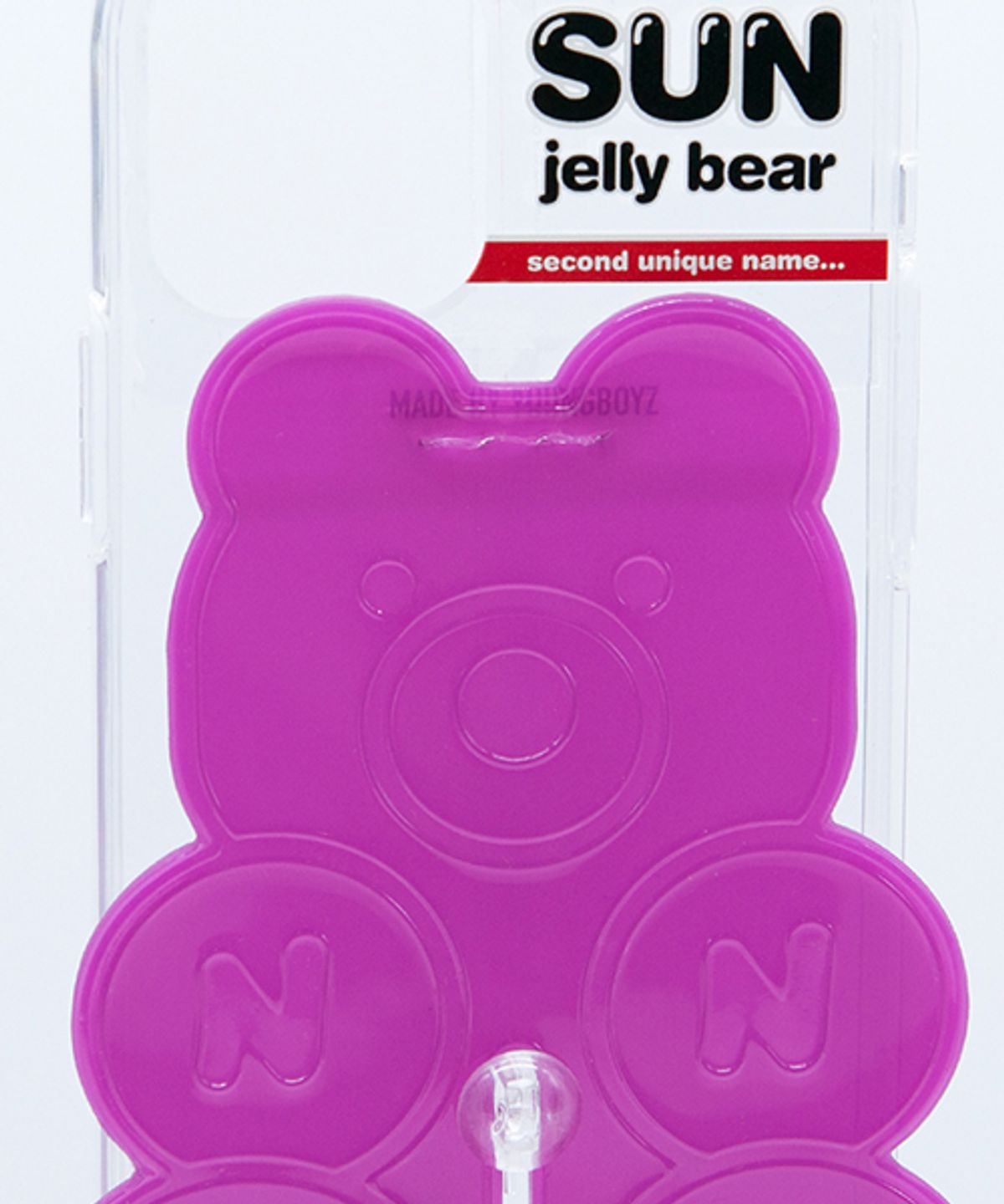 세컨드유니크네임(SECOND UNIQUE NAME) SUN CASE CLEAR JELLY BEAR PURPLE