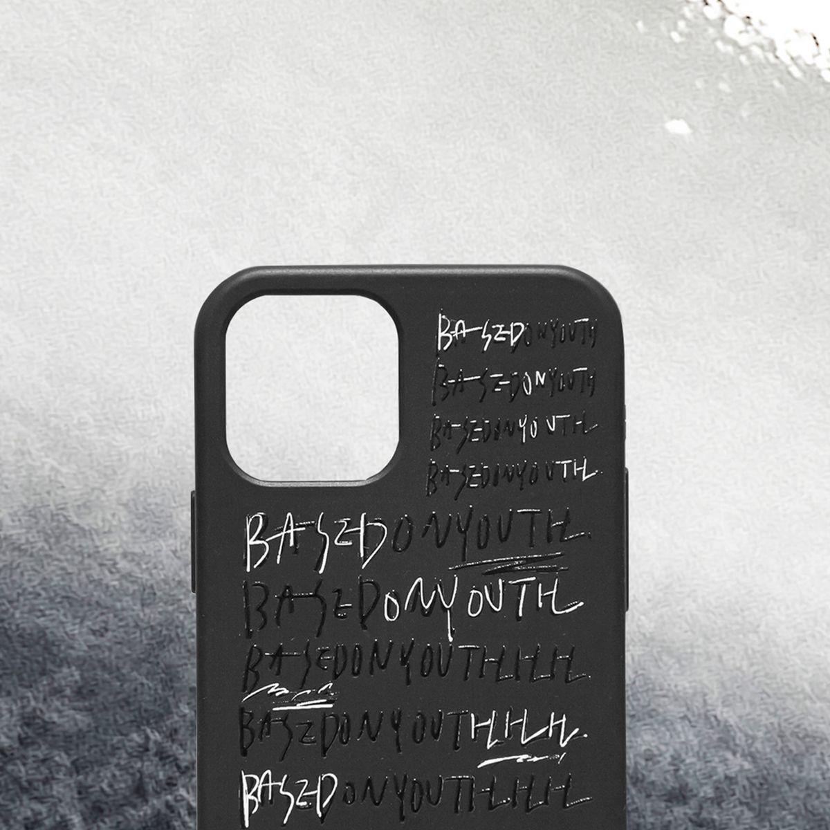 베이스언유즈(BASEDON_YOUTH) BLACK xxxxx WHITE jelly case