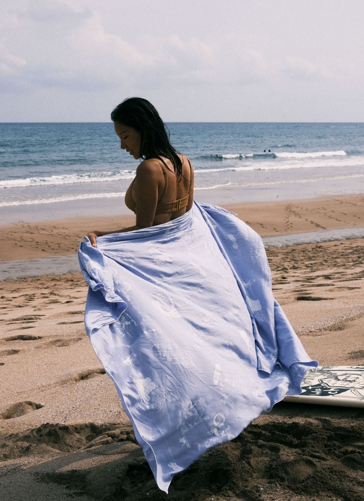 멧앤멜(MATT AND MEL) [Sarong] Surf Trip - Sky