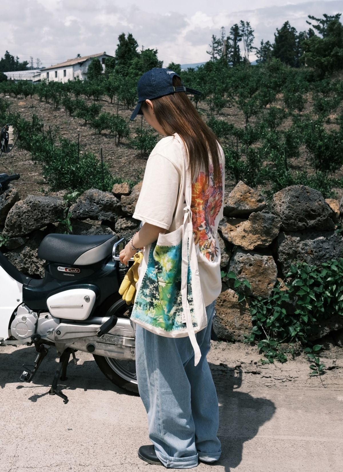 멧앤멜(MATT AND MEL) [Patchwork Canvas Bag] Life in Travel-Tie-dye Lime