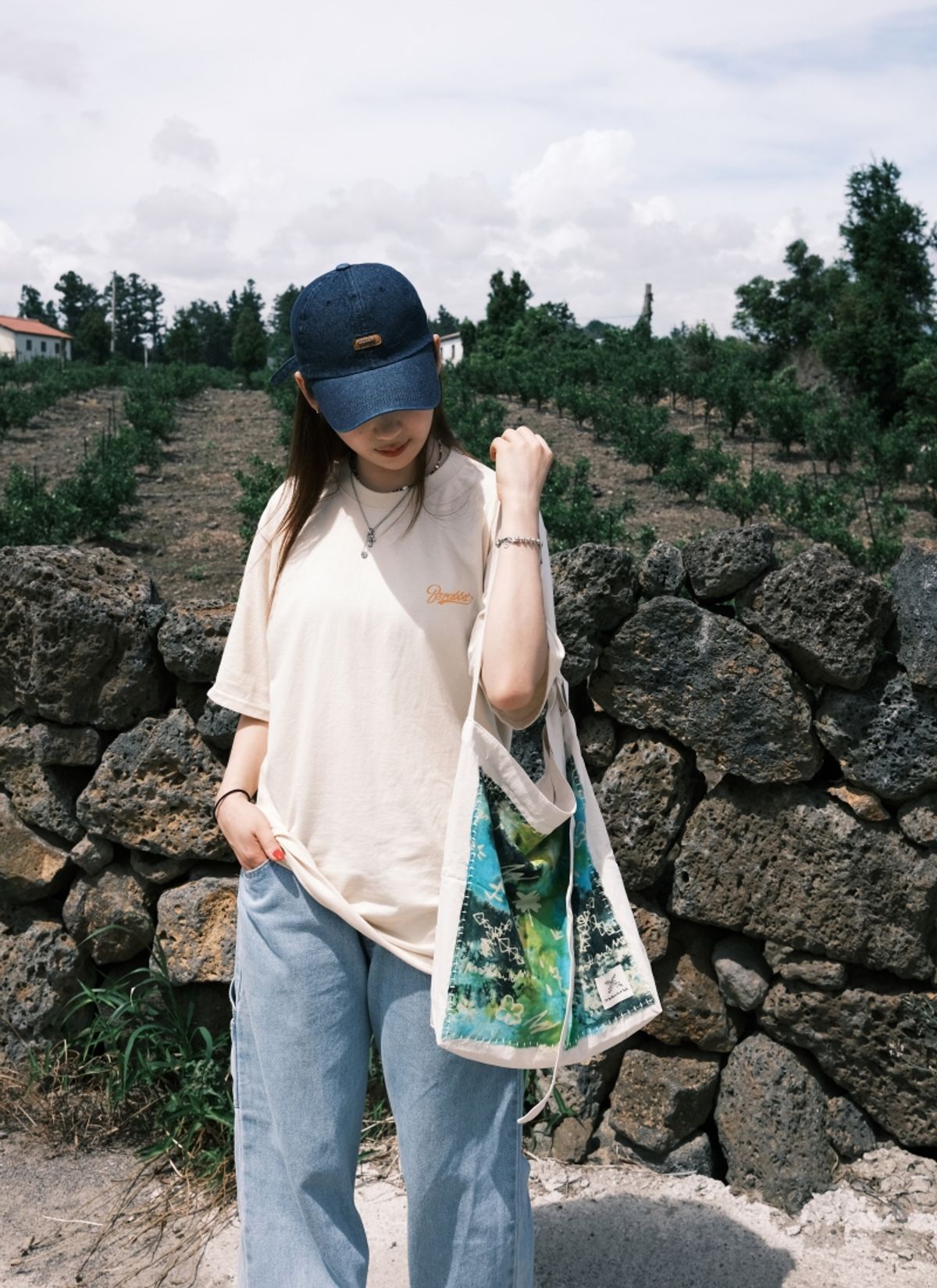 멧앤멜(MATT AND MEL) [Patchwork Canvas Bag] Life in Travel-Tie-dye Lime