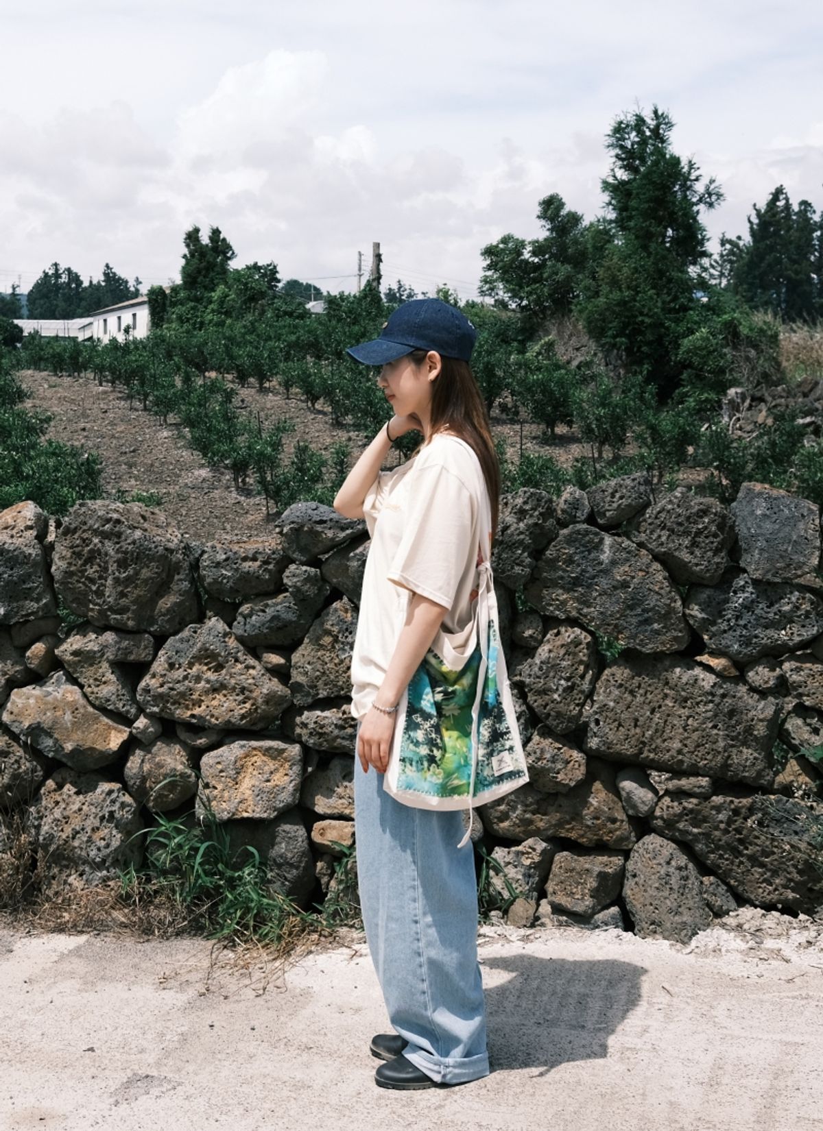 멧앤멜(MATT AND MEL) [Patchwork Canvas Bag] Life in Travel-Tie-dye Lime