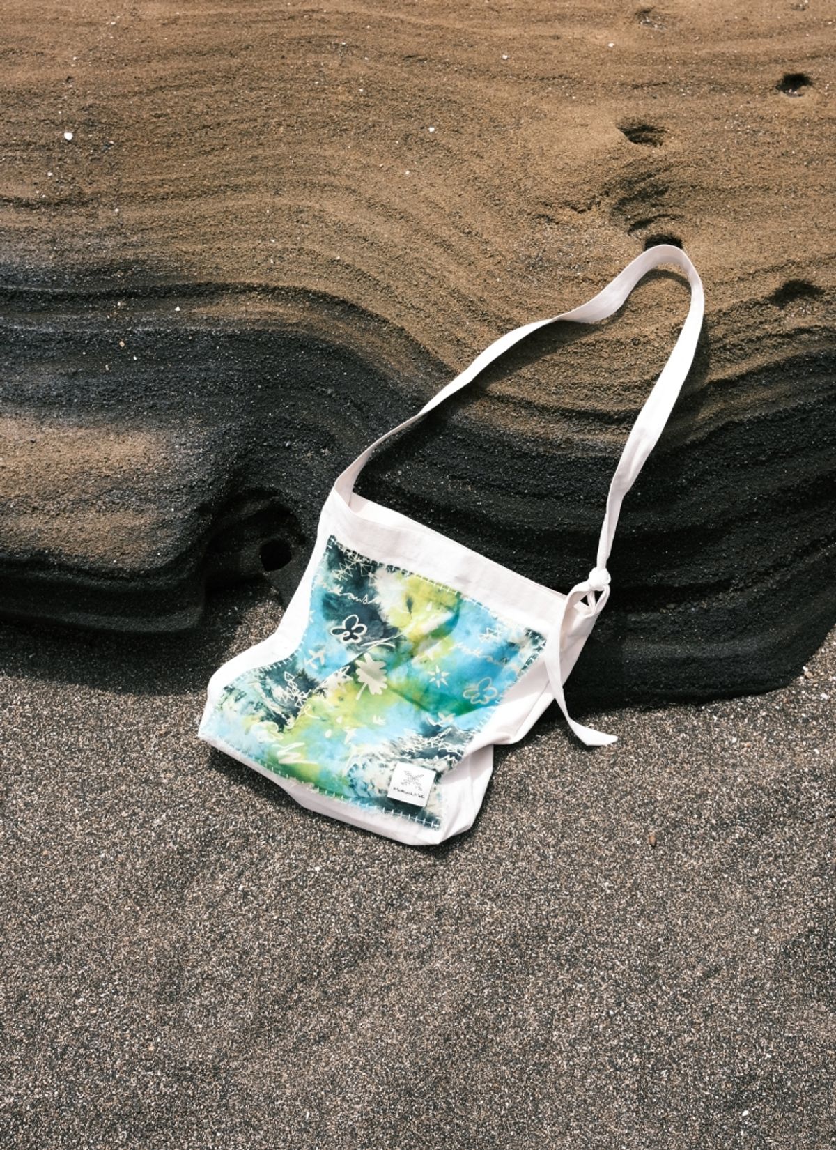 멧앤멜(MATT AND MEL) [Patchwork Canvas Bag] Life in Travel-Tie-dye Lime