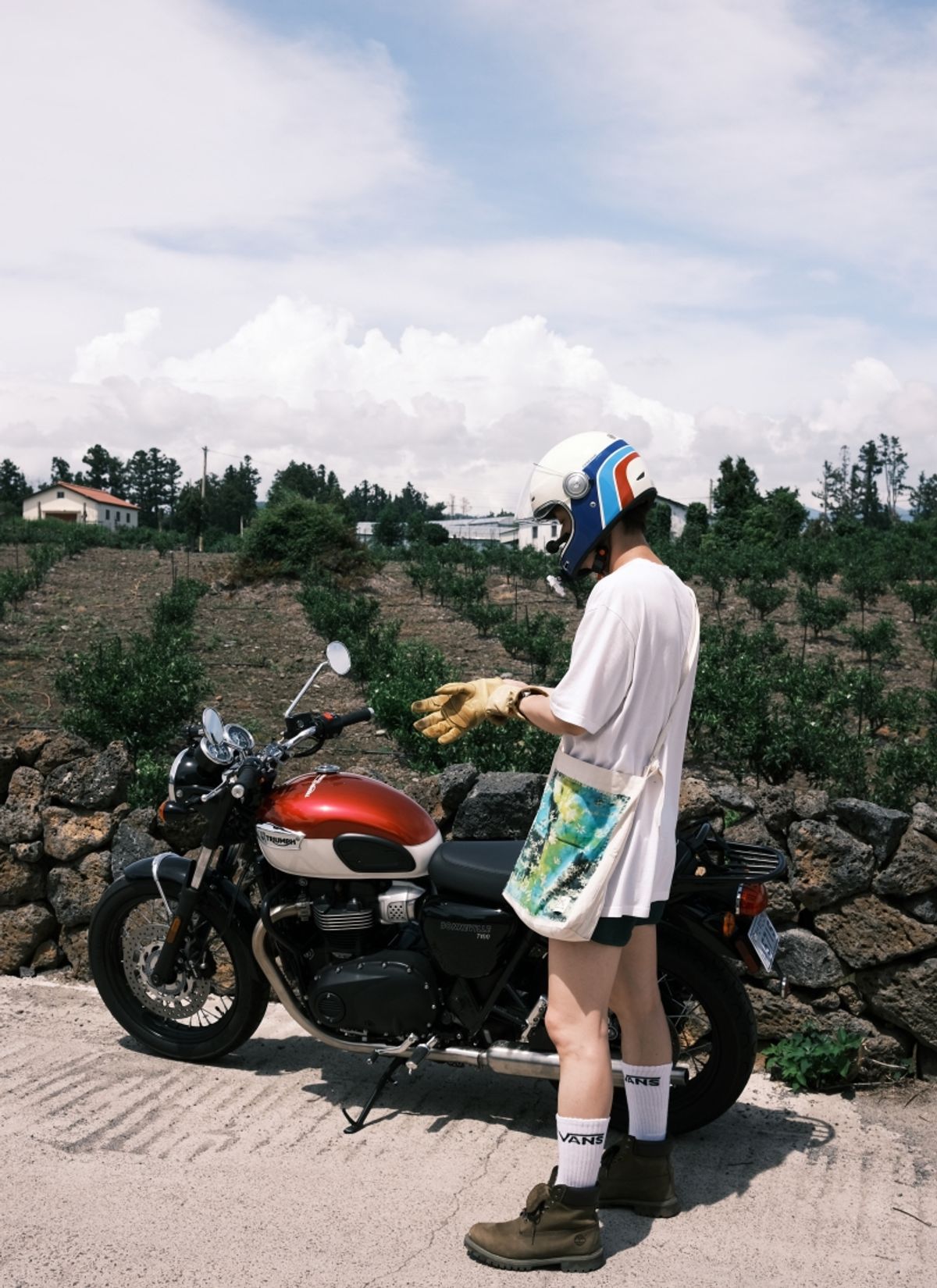 멧앤멜(MATT AND MEL) [Patchwork Canvas Bag] Life in Travel-Tie-dye Lime