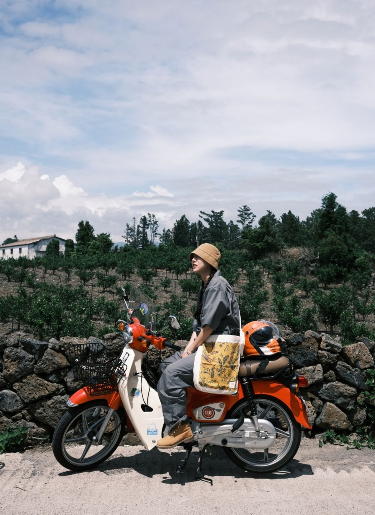 멧앤멜(MATT AND MEL) [Patchwork Canvas Bag] Banana Leaves - Mustard