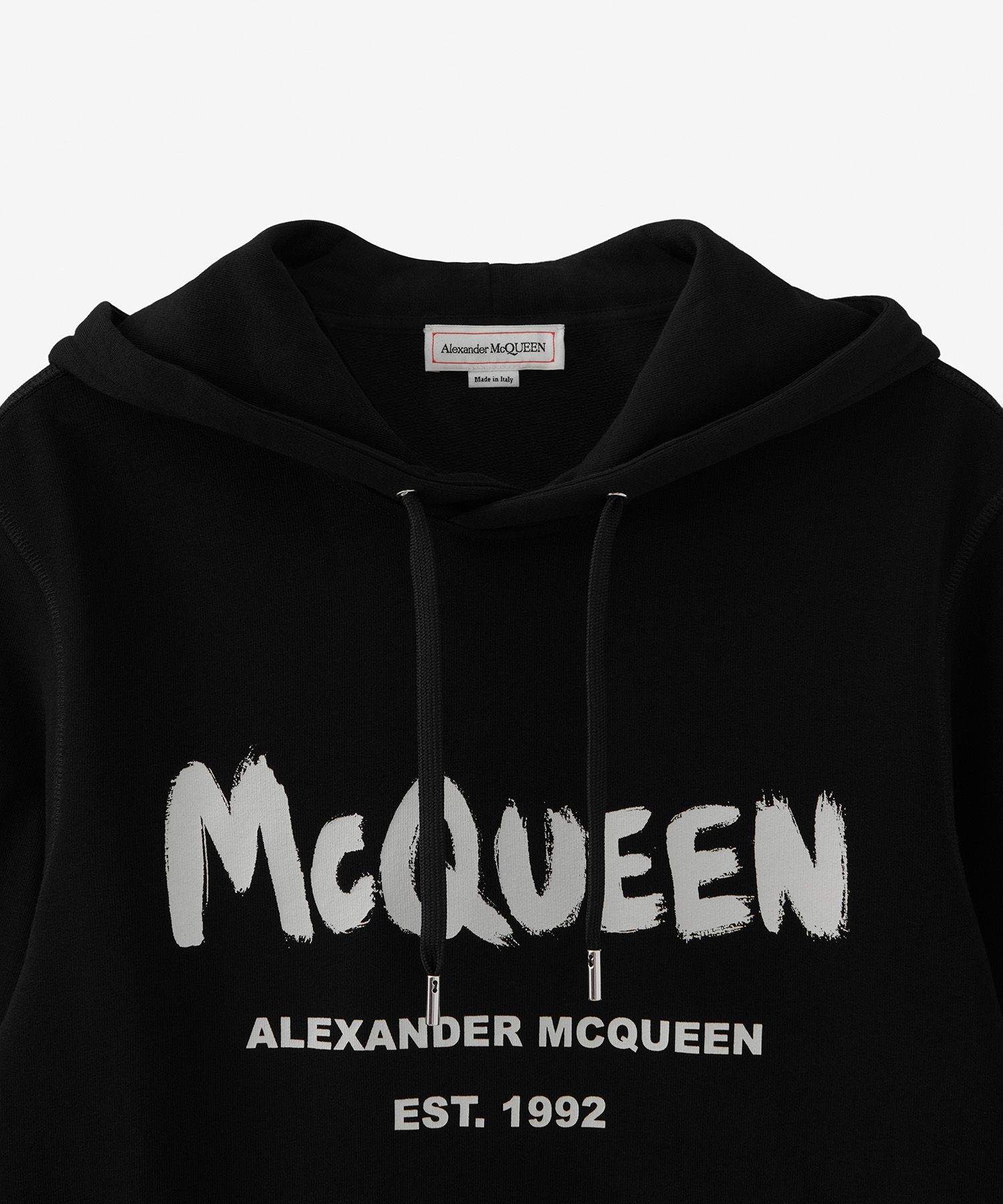 MUSINSA公式 | ALEXANDER McQUEEN Logo Printed Hooded T-Shirt