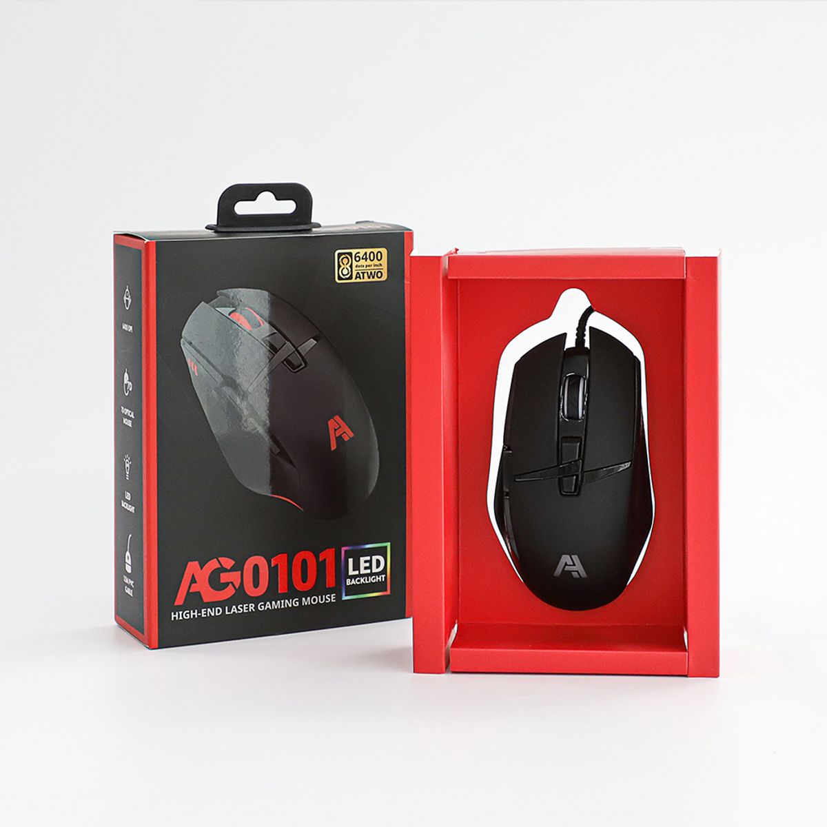 에이투(ATWO) PC 게이밍 USB 유선마우스 AG0101