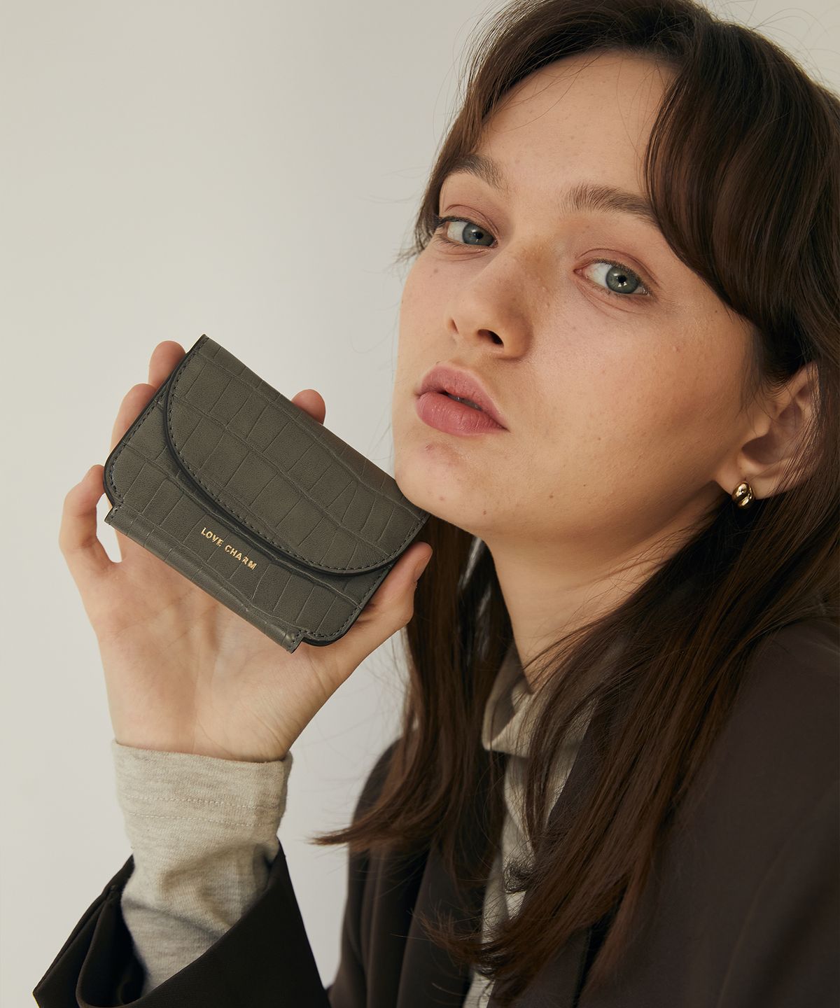 러브참(LOVECHARM) [반달 카드지갑] Half Moon Wallet