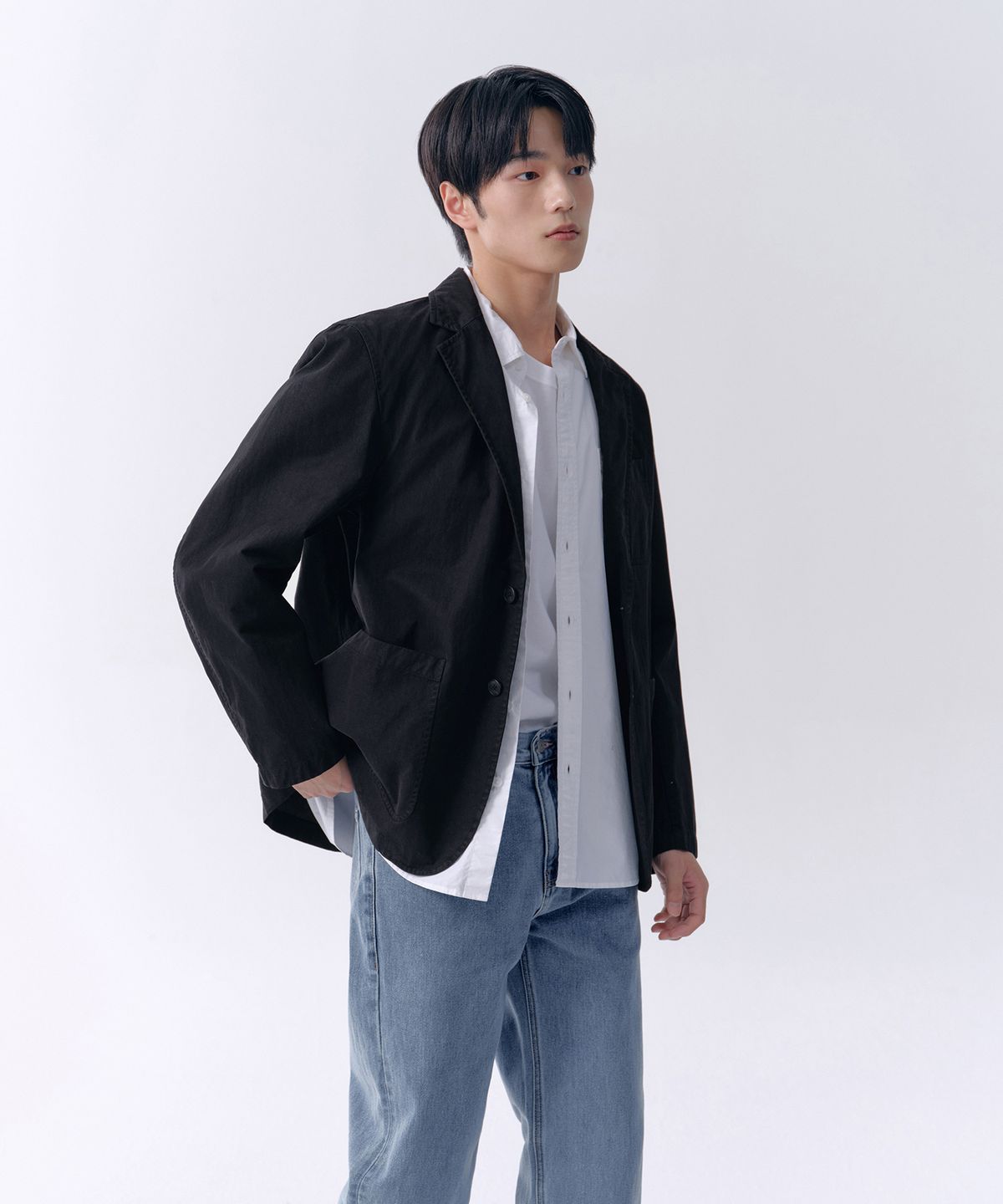 무신사 스탠다드(MUSINSA STANDARD) 스트레이트 데님 팬츠 [라이트 인디고]