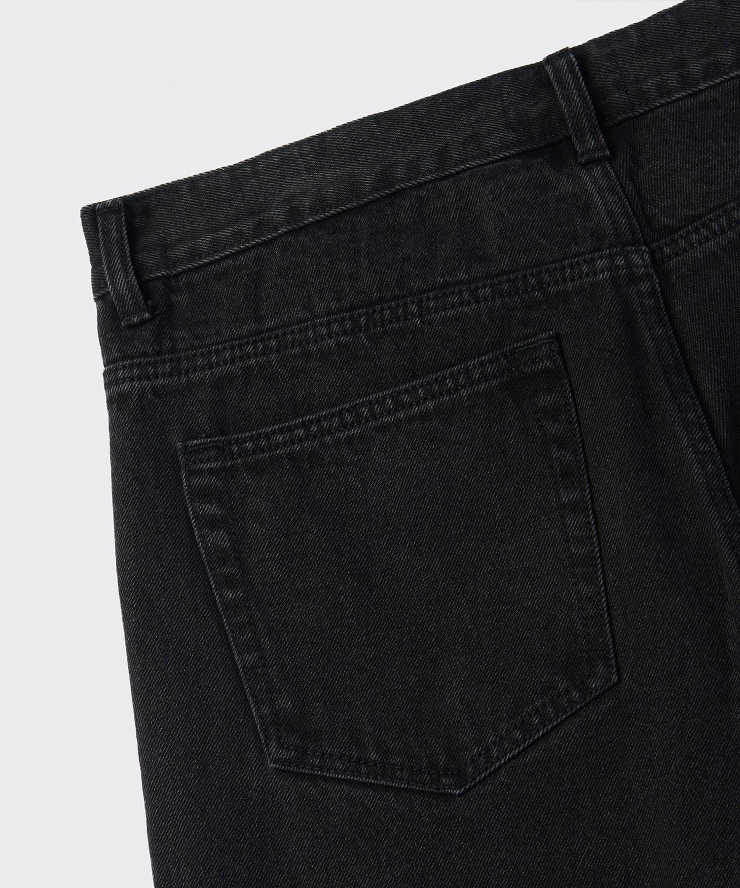 デニム・ジーパン MUSINSA STANDARD Straight Denim Slacks Low Black MMDNP104-AK MUSINSA | MUSINSA STANDARD STRAIGHT DENIM PANTS [WASHED BLACK]