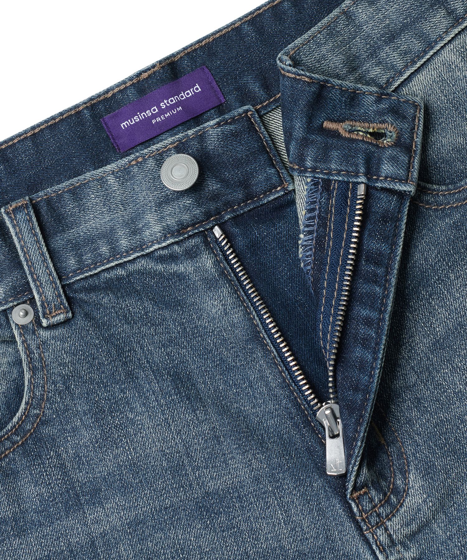 ★MUSINSA STANDARD★ KIPAS Slim Crop Denim Pants Deep Indigo MUSINSA | MUSINSA STANDARD KIPAS SLIM CROPPED DENIM PANTS