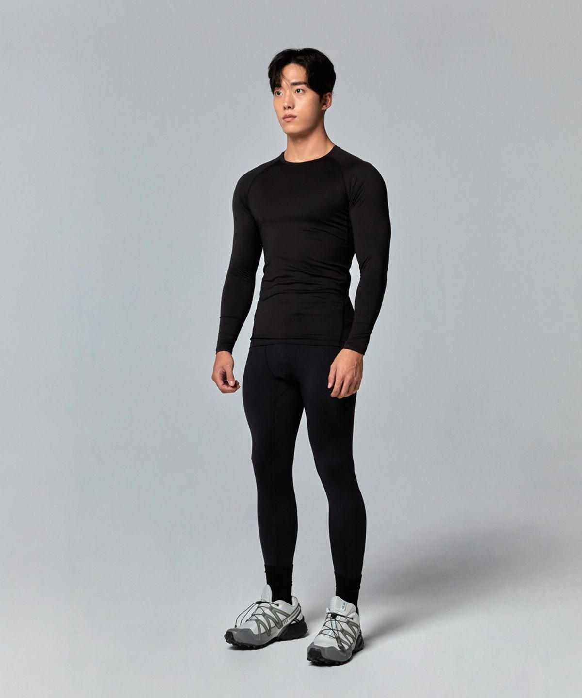 무신사 스탠다드 스포츠(MUSINSA STANDARD SPORTS) [힛탠다드]컴포트액트 컴프레션 롱슬리브 [블랙]
