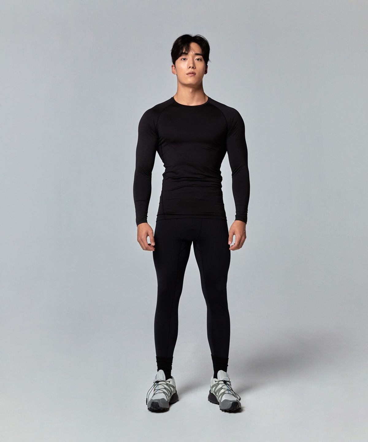 무신사 스탠다드 스포츠(MUSINSA STANDARD SPORTS) [힛탠다드]컴포트액트 컴프레션 롱슬리브 [블랙]