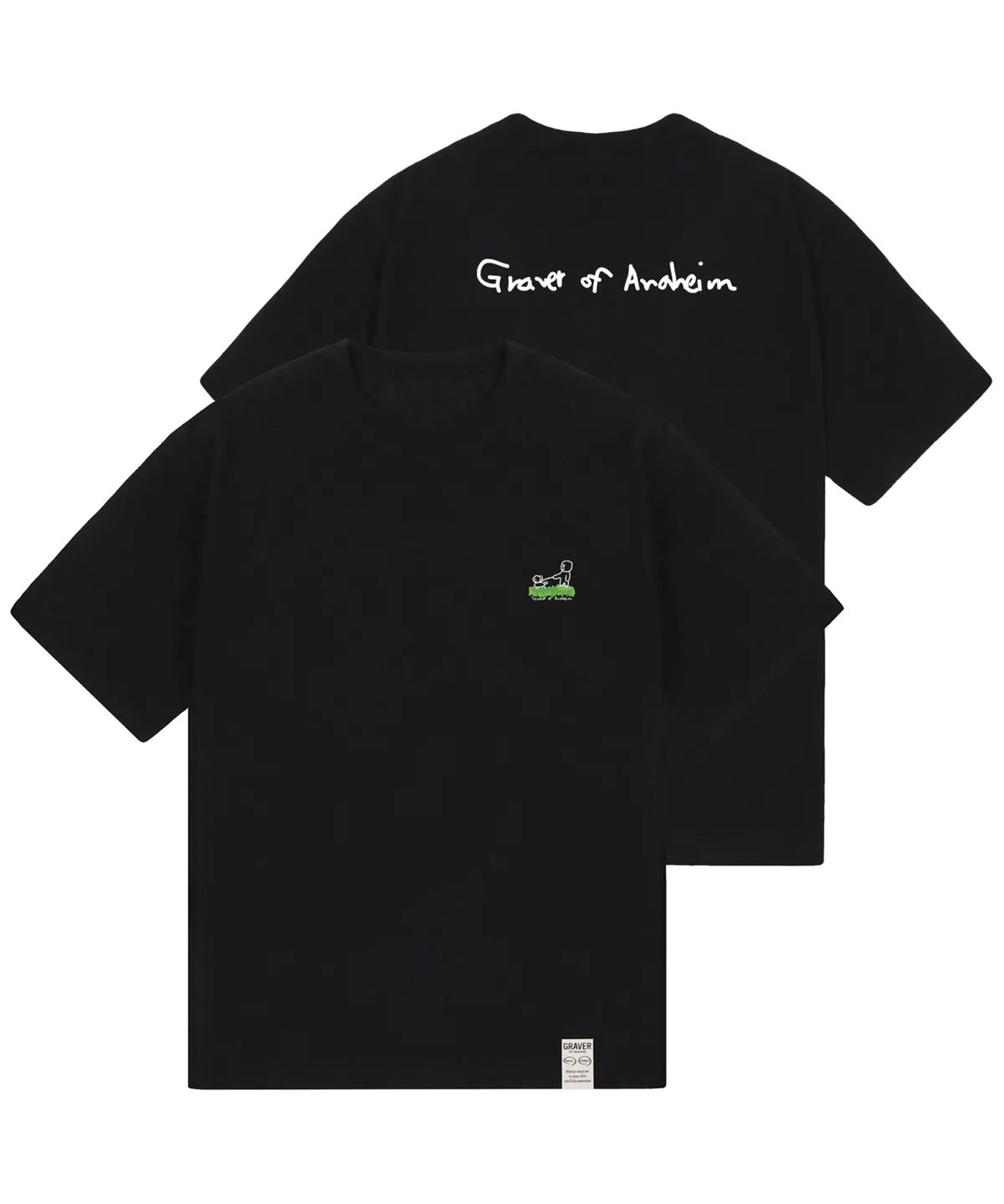 그레이버(GRAVER) [UNISEX]퍼피 워크 백로고 반팔티_3color