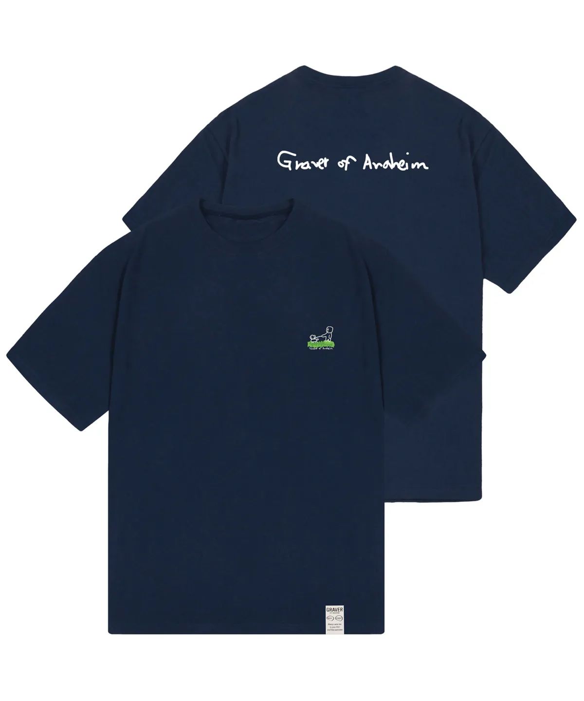 그레이버(GRAVER) [UNISEX]퍼피 워크 백로고 반팔티_3color