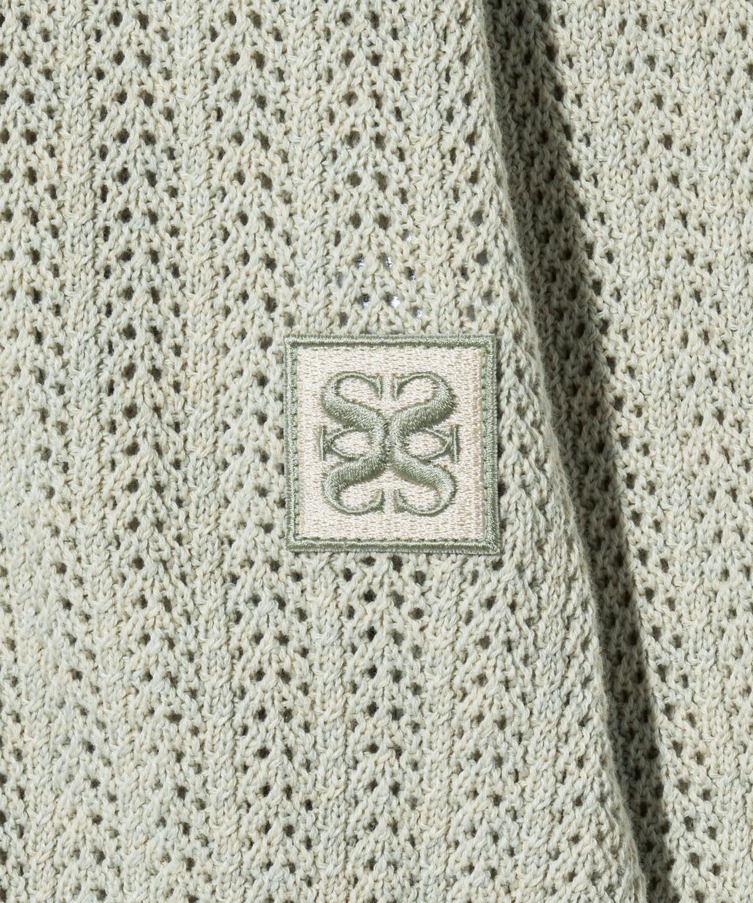 MUSINSA | SATUR Ibiza Natural Mesh Knit Natural Green