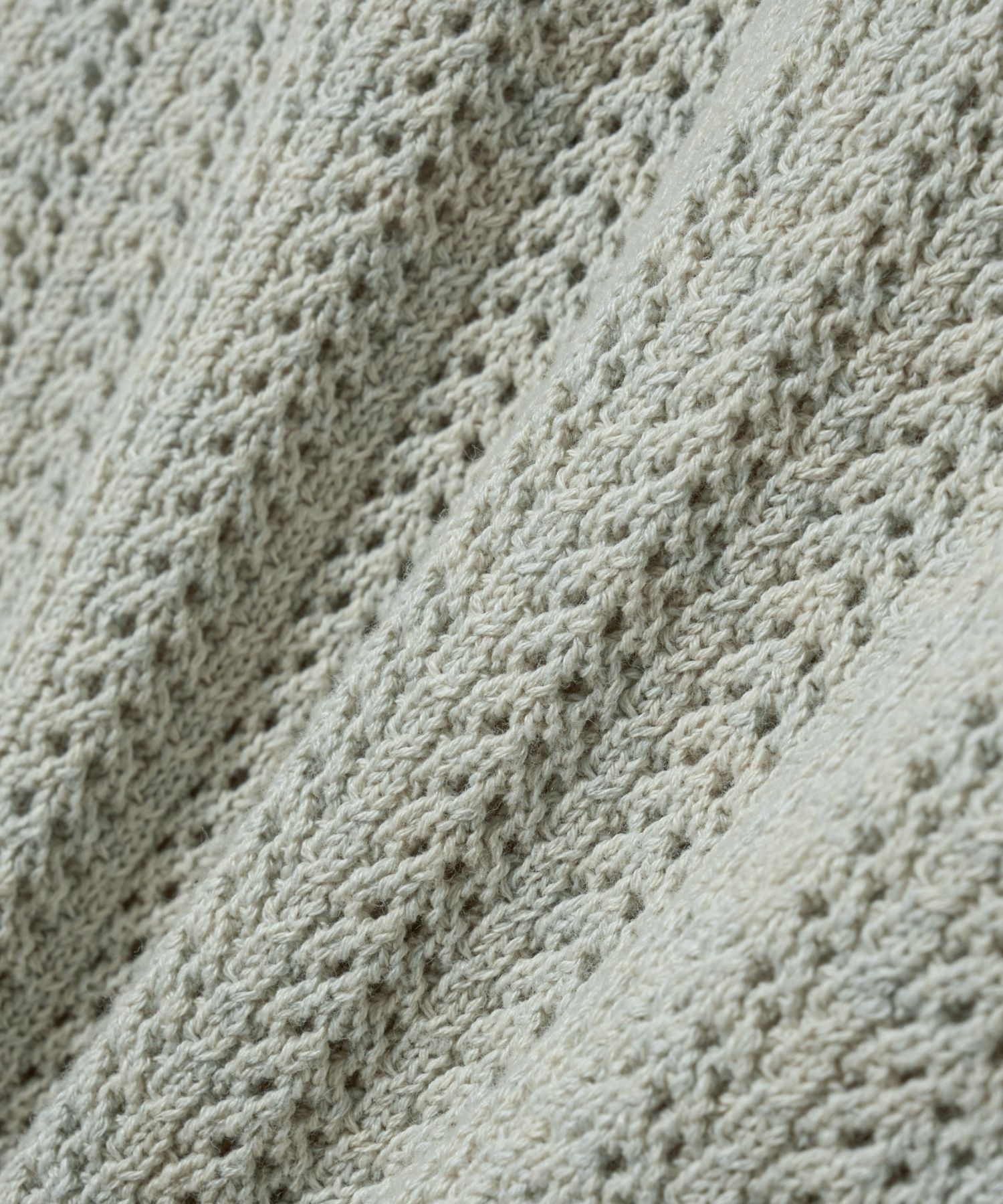 ★関税込★SATUR★Ibiza Natural Meshed Knit ★ SATUR】Ibiza Natural Meshed Knit - Sea Blue (SATUR/ニット