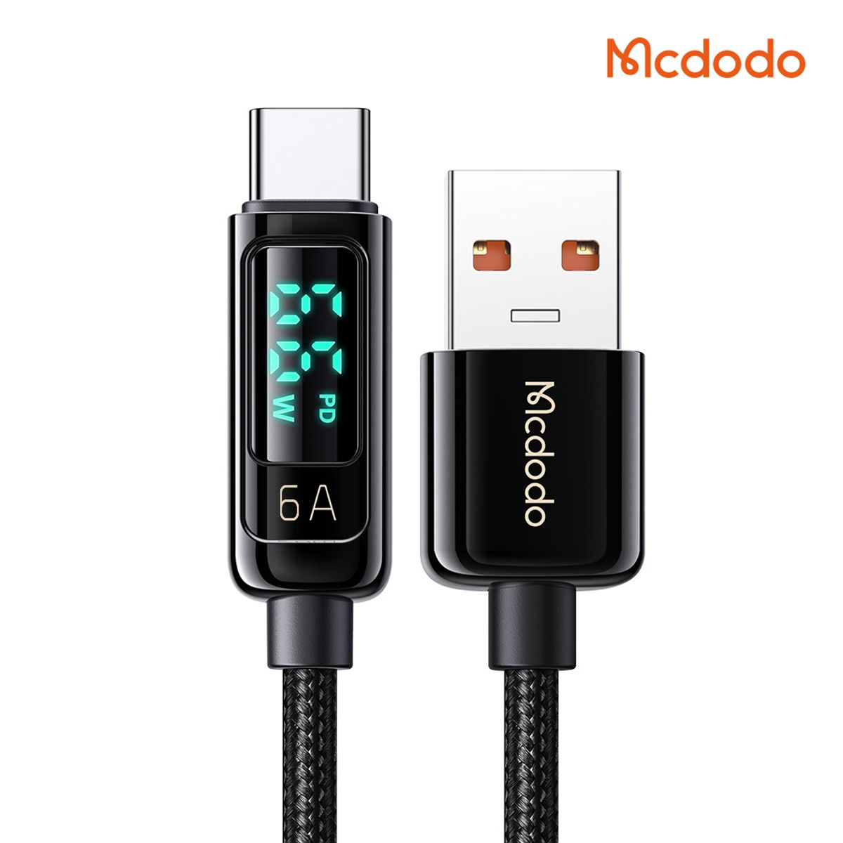 맥도도(MCDODO) 디스플레이 USB-A to C타입 6A 고속충전 케이블