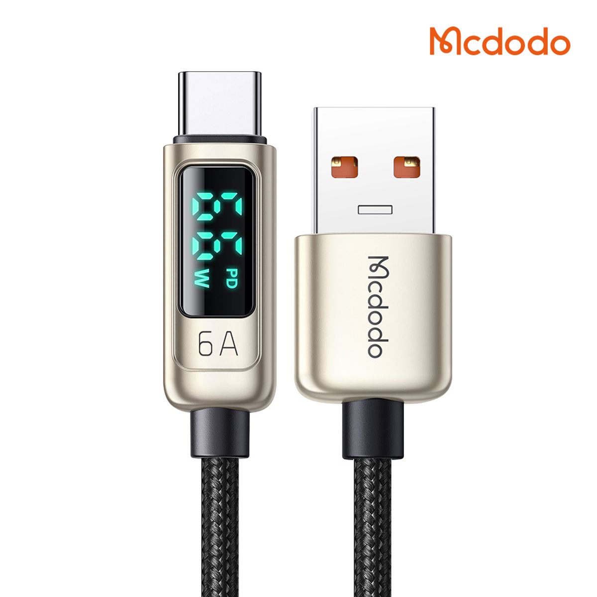 맥도도(MCDODO) 디스플레이 USB-A to C타입 6A 고속충전 케이블