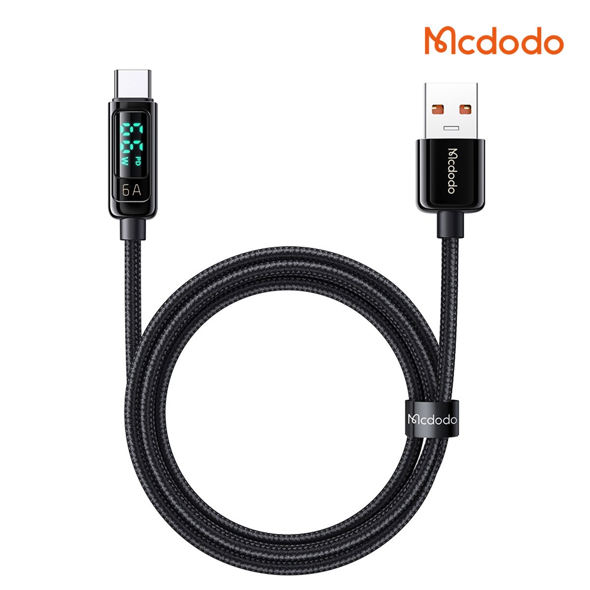 맥도도(MCDODO) 디스플레이 USB-A to C타입 6A 고속충전 케이블