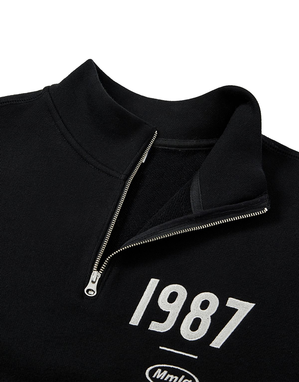 엠엠엘지(MMLG) [Mmlg] 19MG HALF-ZIP SWEAT (EVERY BLACK)