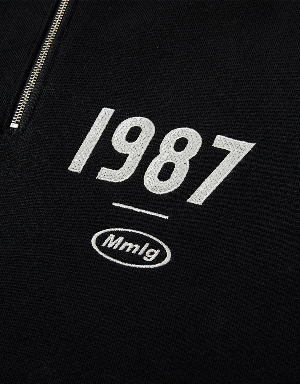 엠엠엘지(MMLG) [Mmlg] 19MG HALF-ZIP SWEAT (EVERY BLACK)