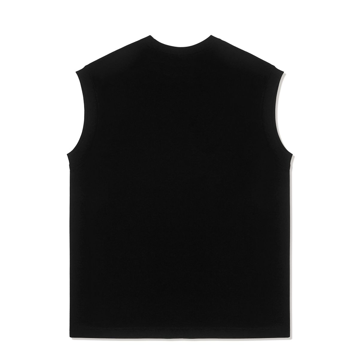 라 메종 스튜디오(LA MAISON STUDIO) UNISEX 오버핏 싱글 MAISON프린팅 슬리브리스 탑 블랙(FCB2TS300M)