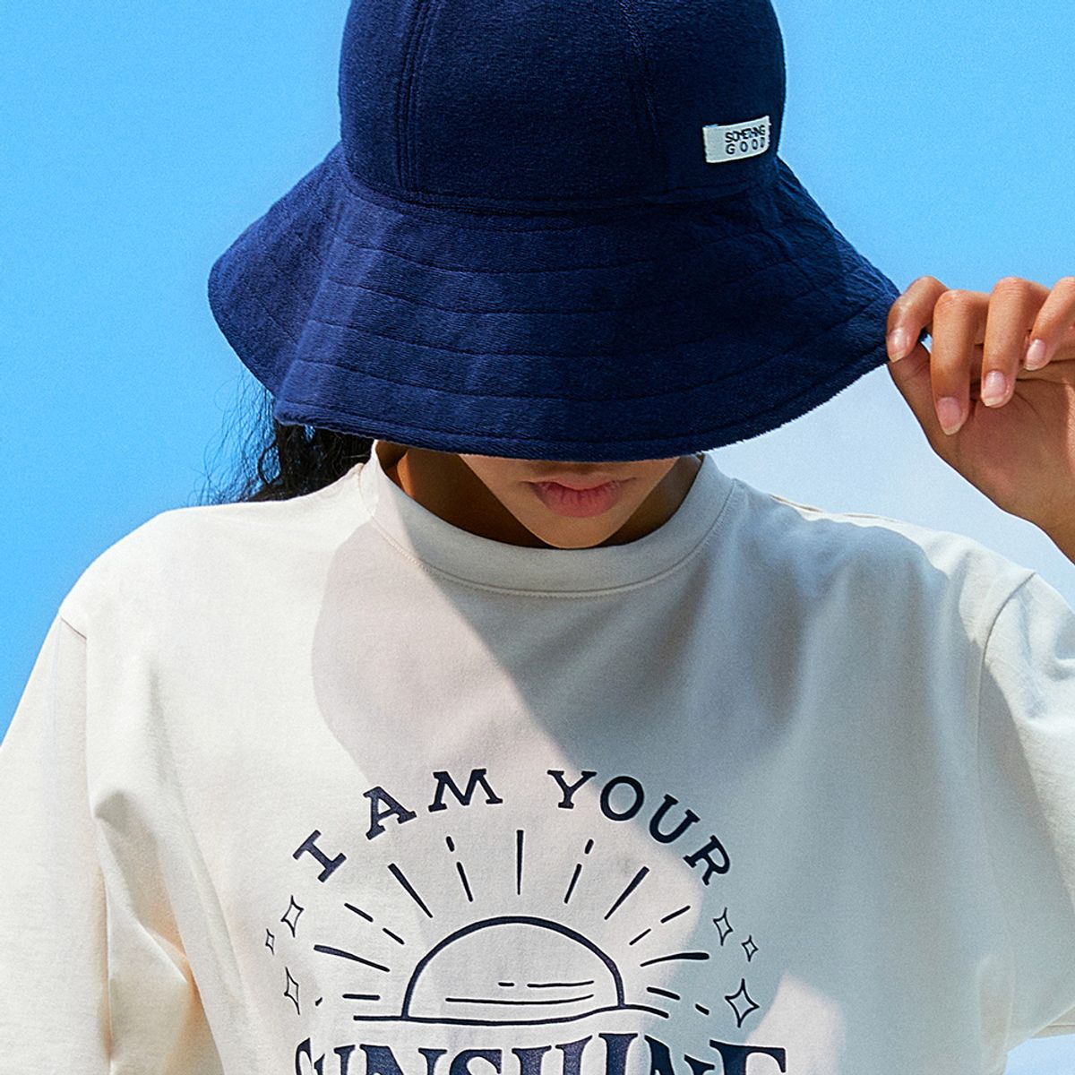 썸띵굿(SOMETHING GOOD) Sunshine Pigment T shirts NATURAL