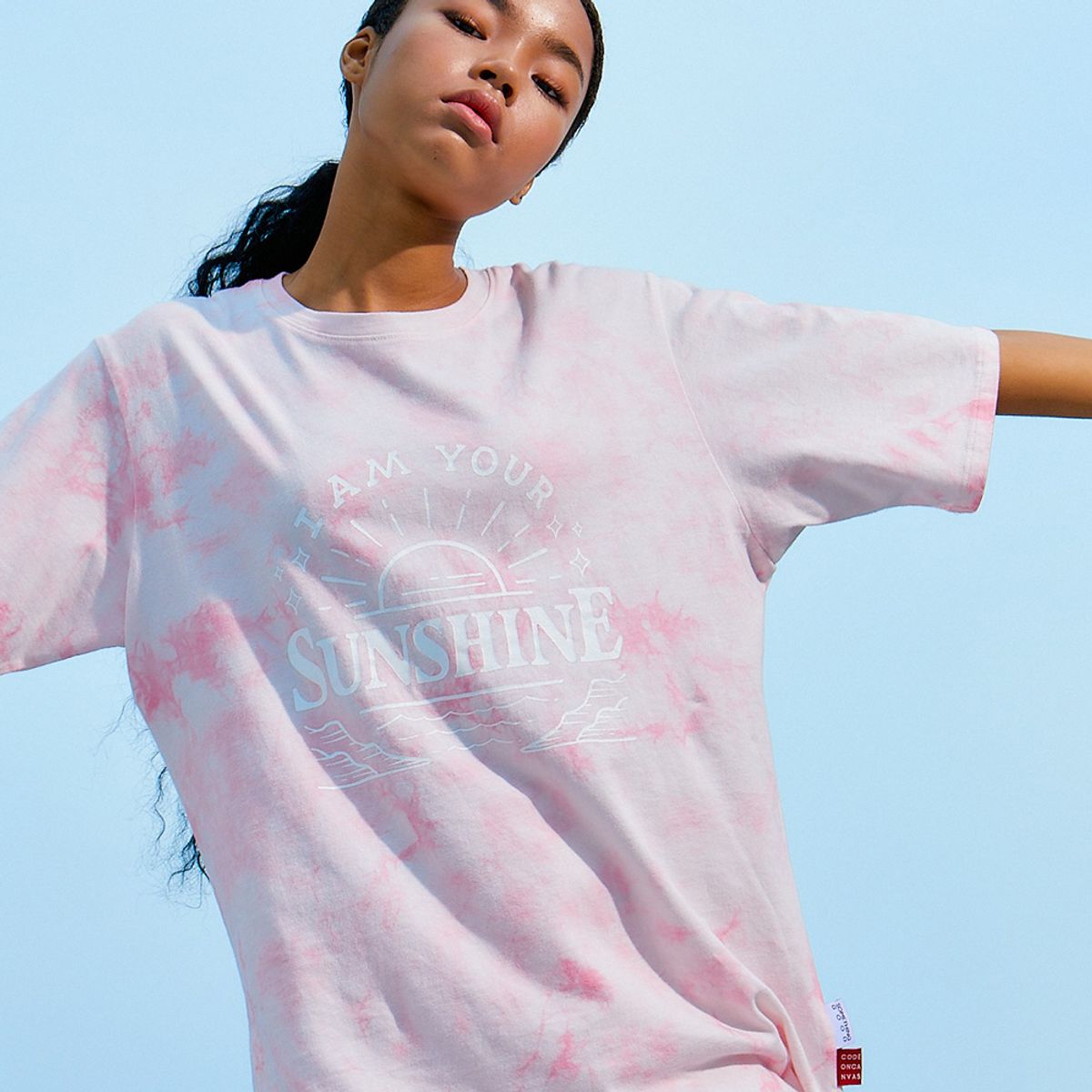 썸띵굿(SOMETHING GOOD) STG x CDC TIEDYE T-Shirts PINK