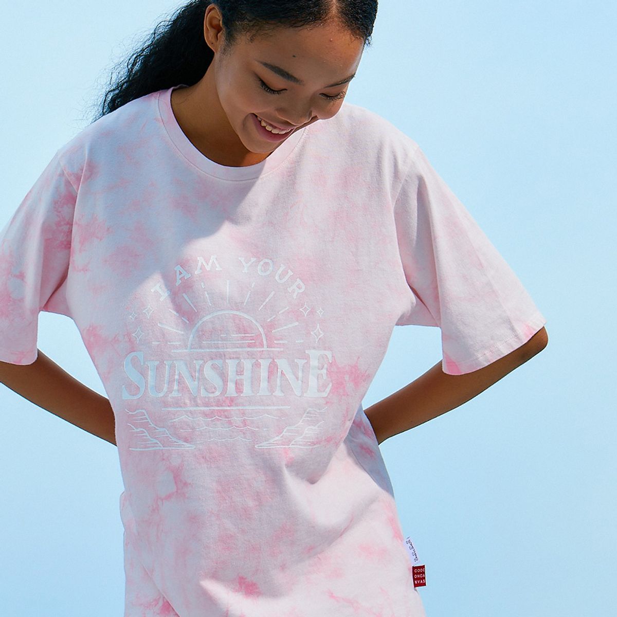 썸띵굿(SOMETHING GOOD) STG x CDC TIEDYE T-Shirts PINK