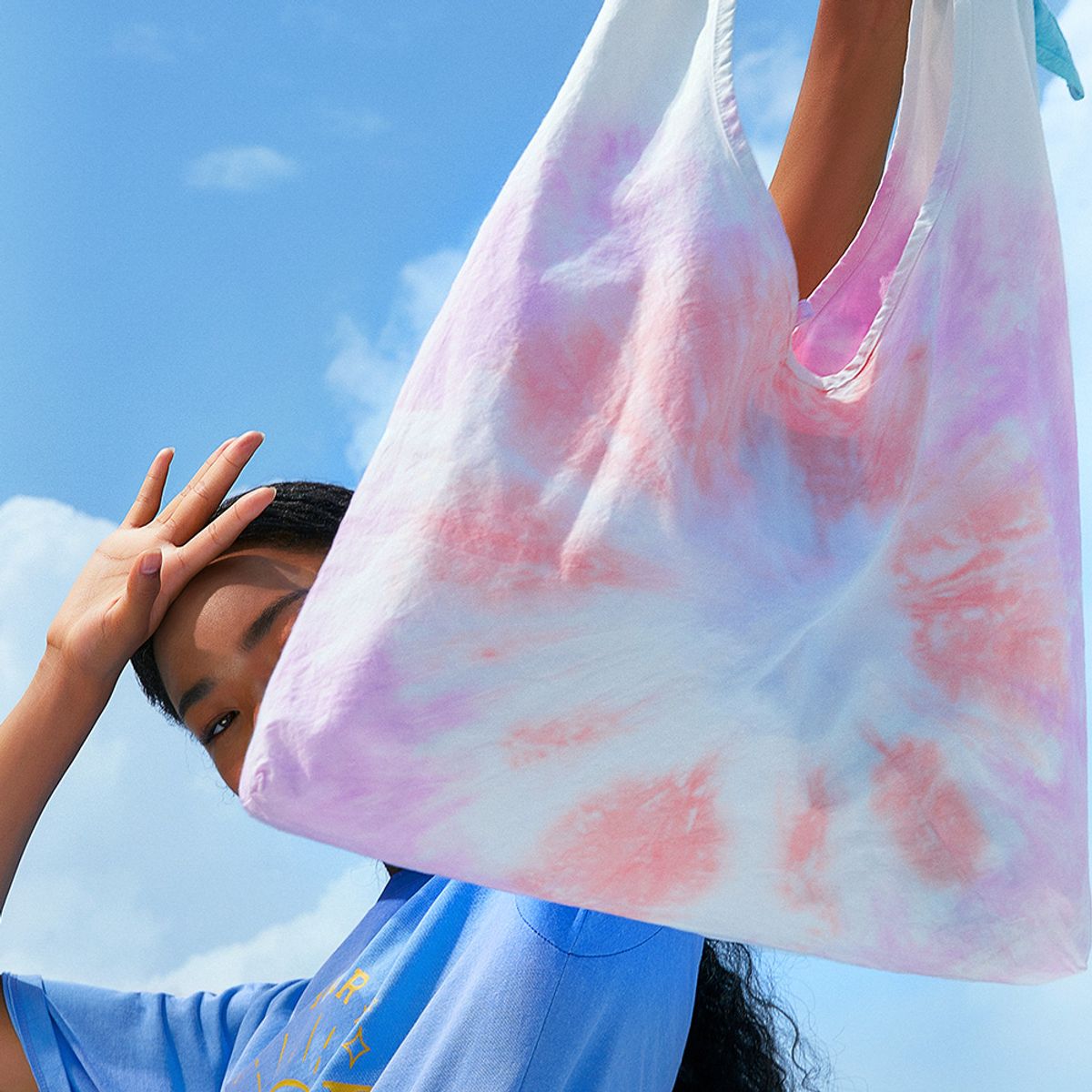 썸띵굿(SOMETHING GOOD) STG x CDC TIEDYE Tie Eco Bag MULTI