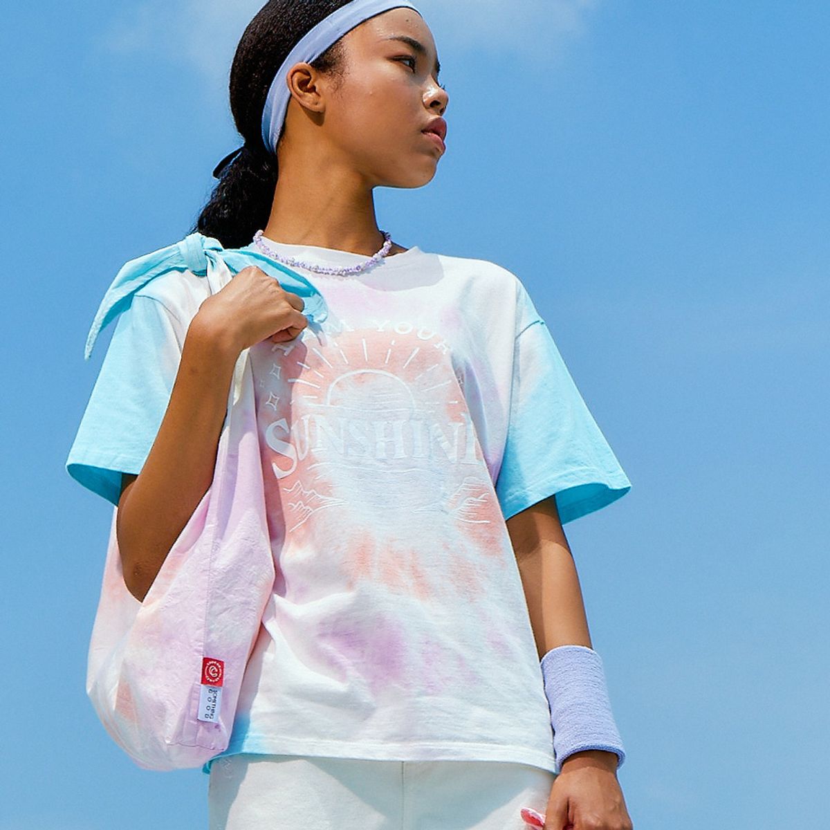 썸띵굿(SOMETHING GOOD) STG x CDC TIEDYE Tie Eco Bag MULTI