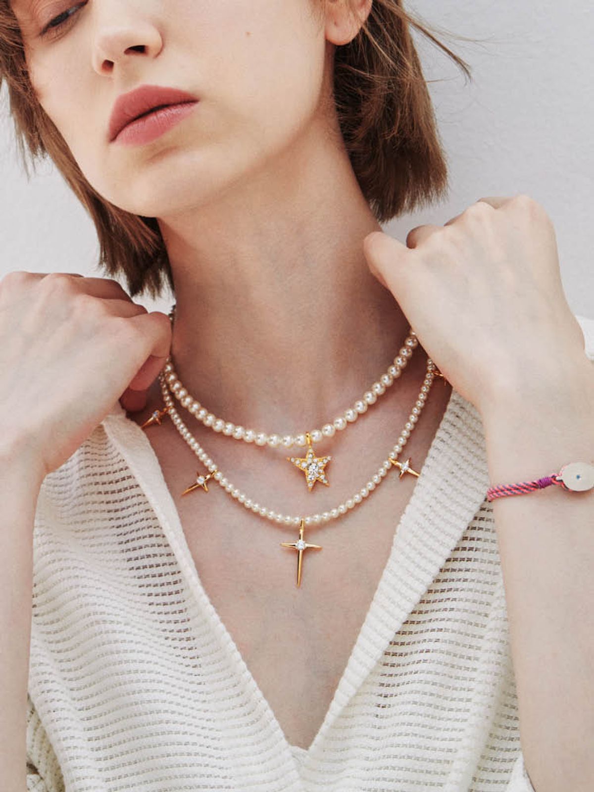 엘리오나(ELYONA) Lodestar Pendant Pearl Necklace