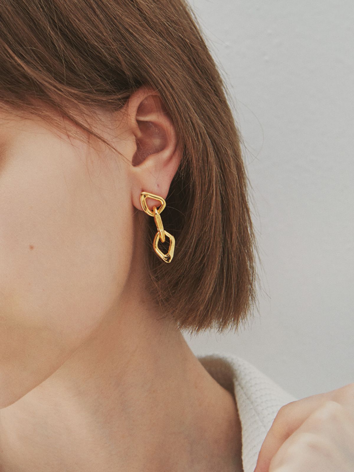 엘리오나(ELYONA) Sailors Chain Earrings