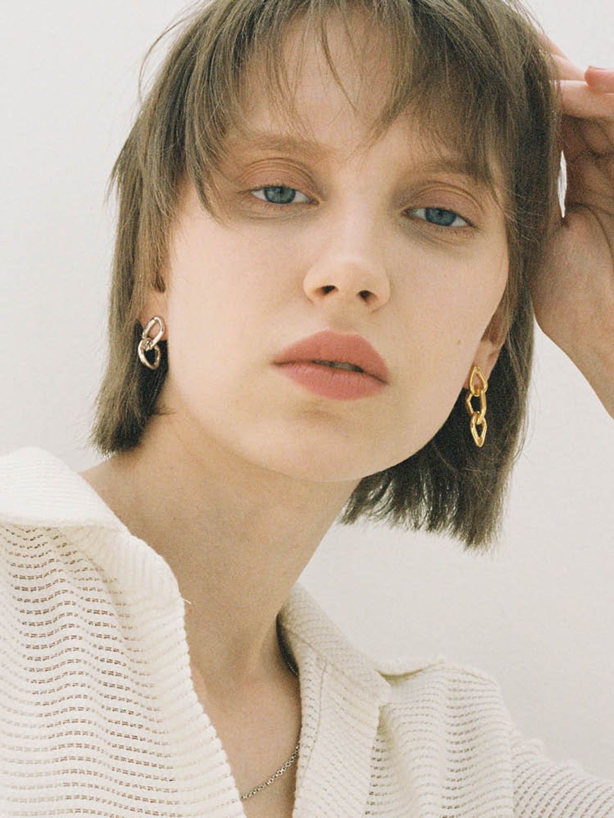 엘리오나(ELYONA) Sailors Chain Earrings