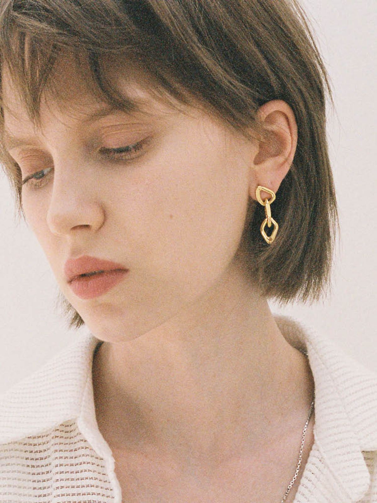 엘리오나(ELYONA) Sailors Chain Earrings