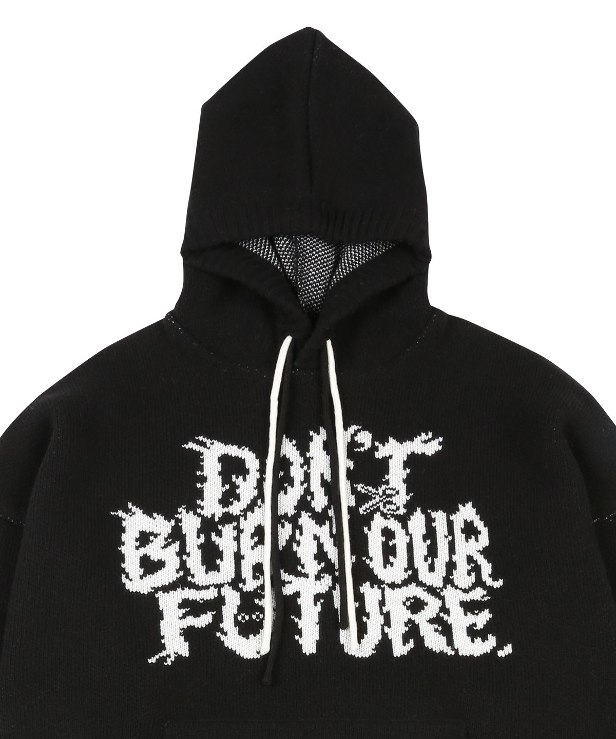 아조바이아조(AJOBYAJO) [PBA] DBOF Wool Knit Hoodie [BLACK]
