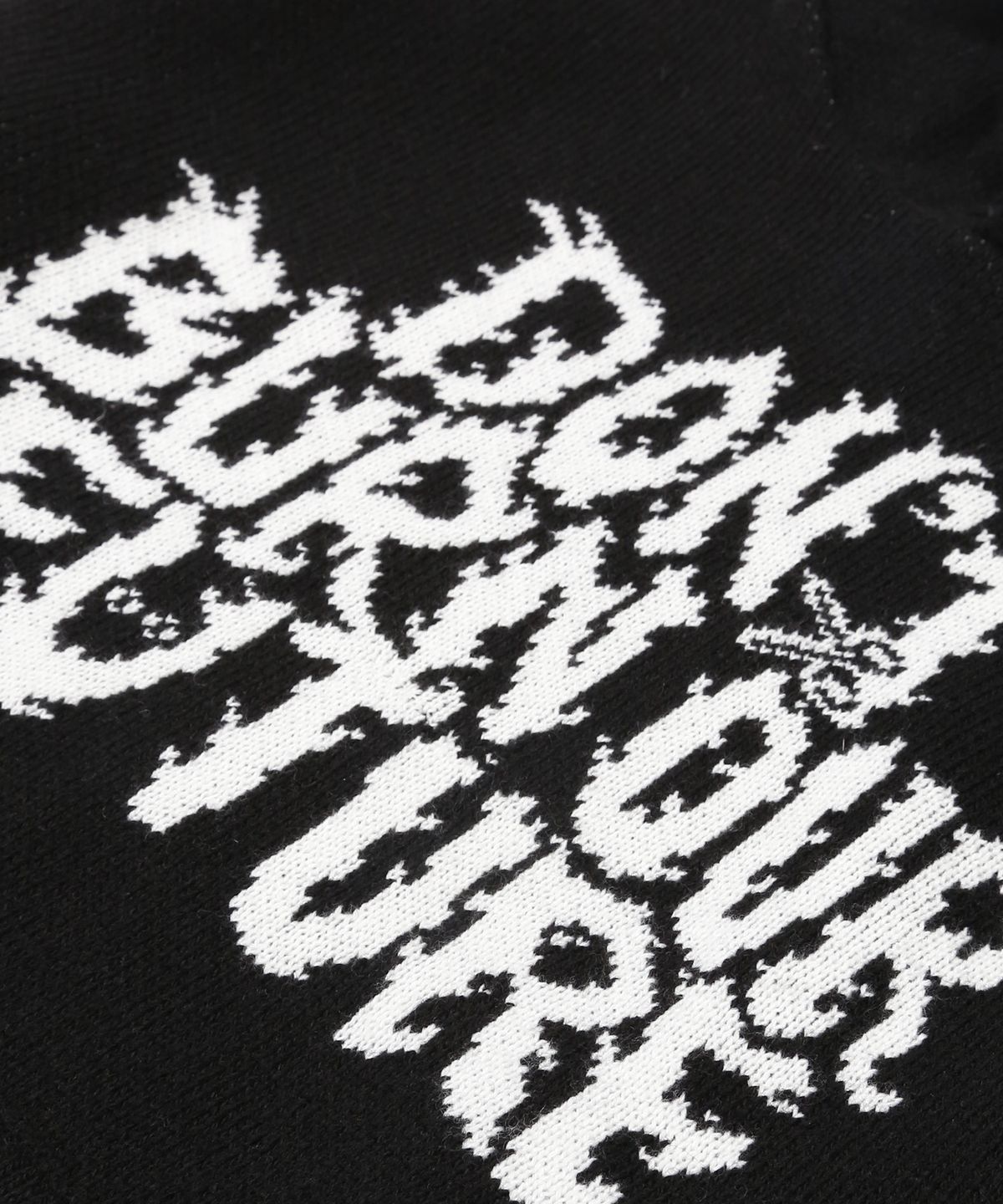 아조바이아조(AJOBYAJO) [PBA] DBOF Wool Knit Hoodie [BLACK]