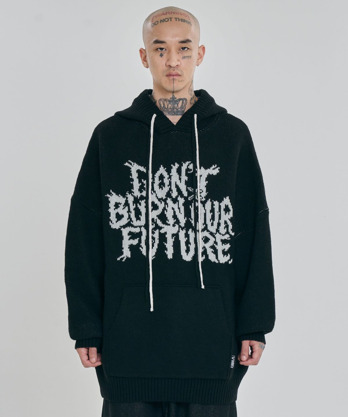 아조바이아조(AJOBYAJO) [PBA] DBOF Wool Knit Hoodie [BLACK]