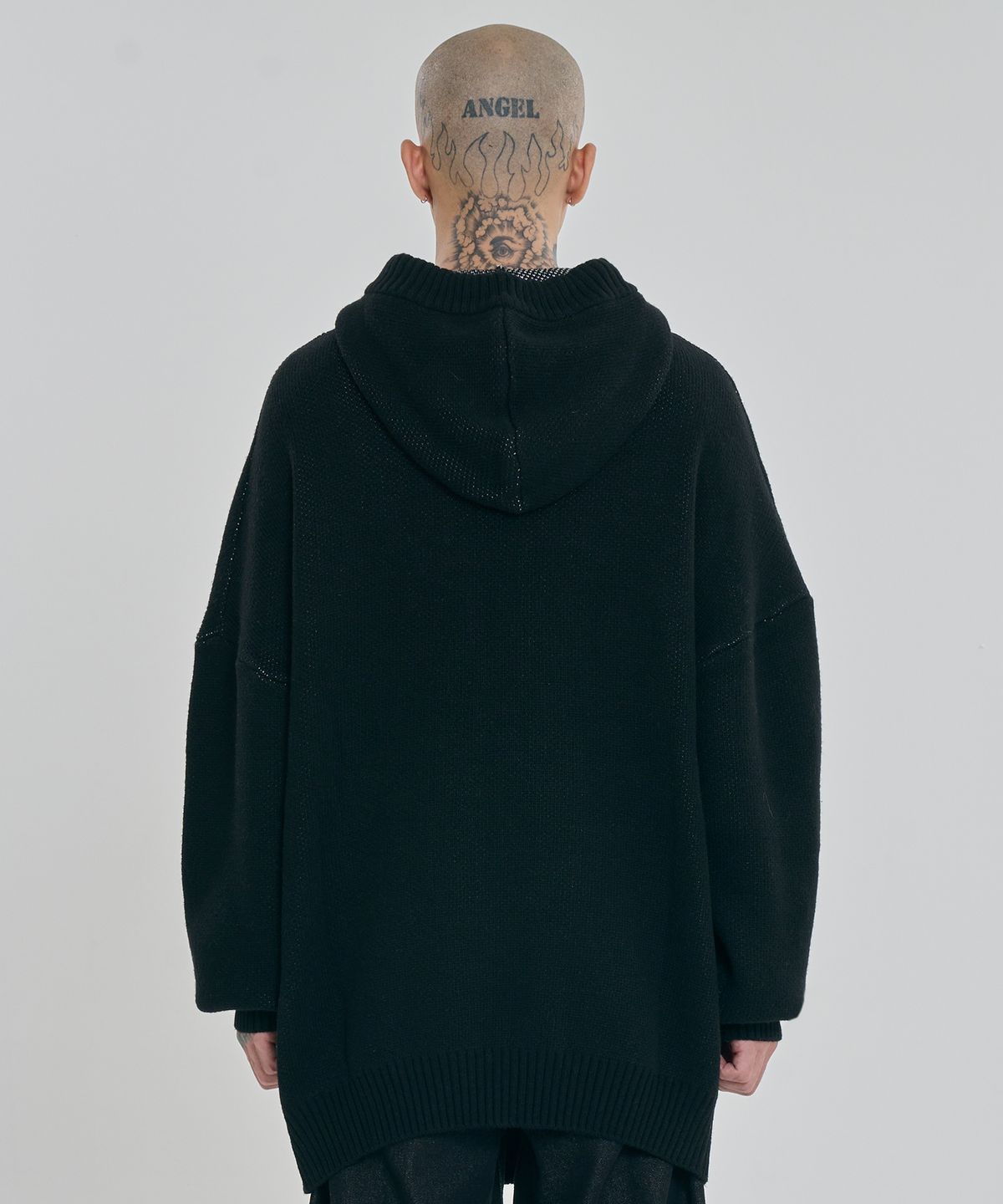 아조바이아조(AJOBYAJO) [PBA] DBOF Wool Knit Hoodie [BLACK]