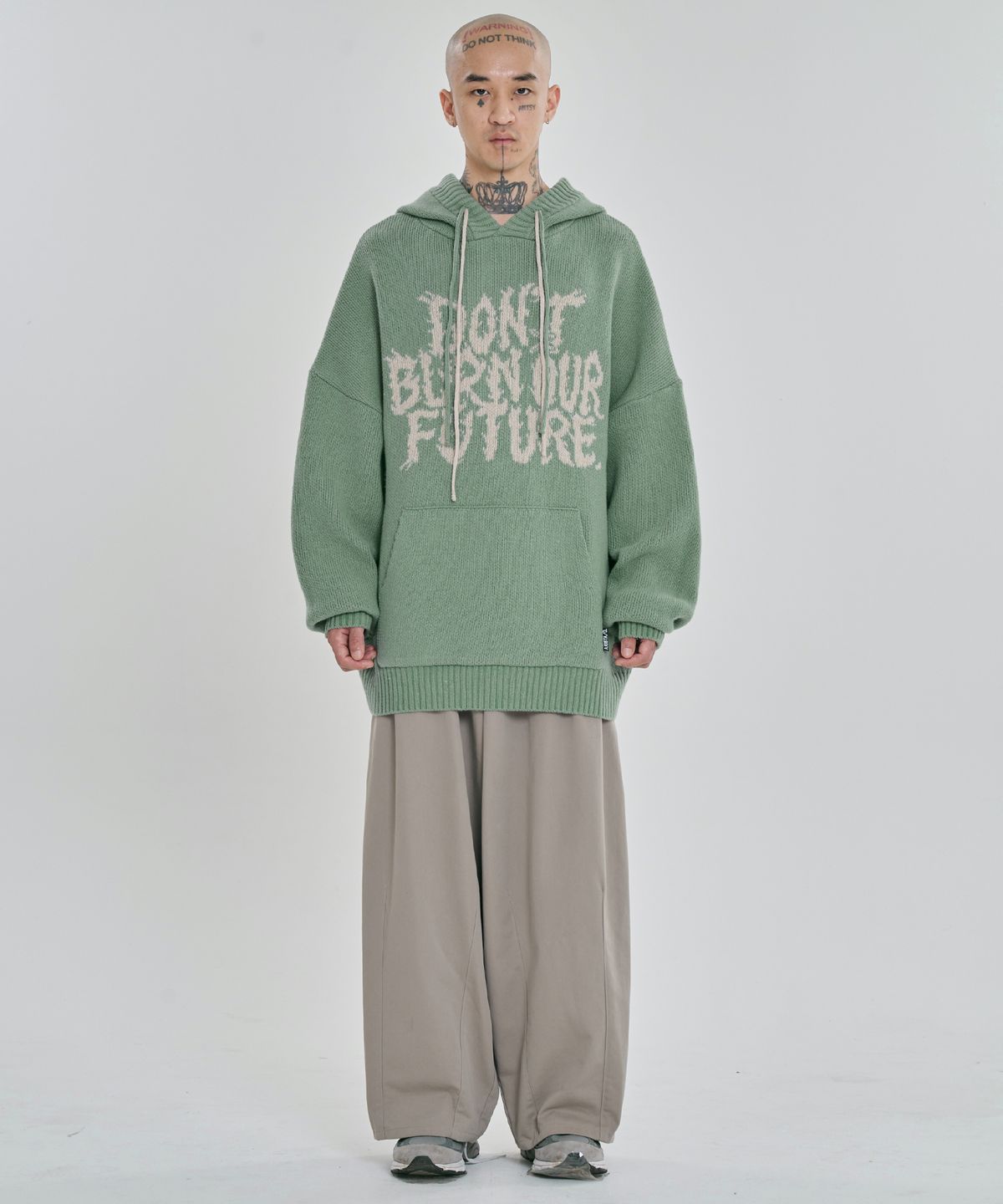 아조바이아조(AJOBYAJO) [PBA] DBOF Wool Knit Hoodie [MINT]