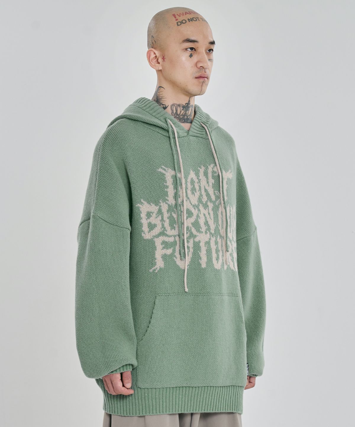 아조바이아조(AJOBYAJO) [PBA] DBOF Wool Knit Hoodie [MINT]
