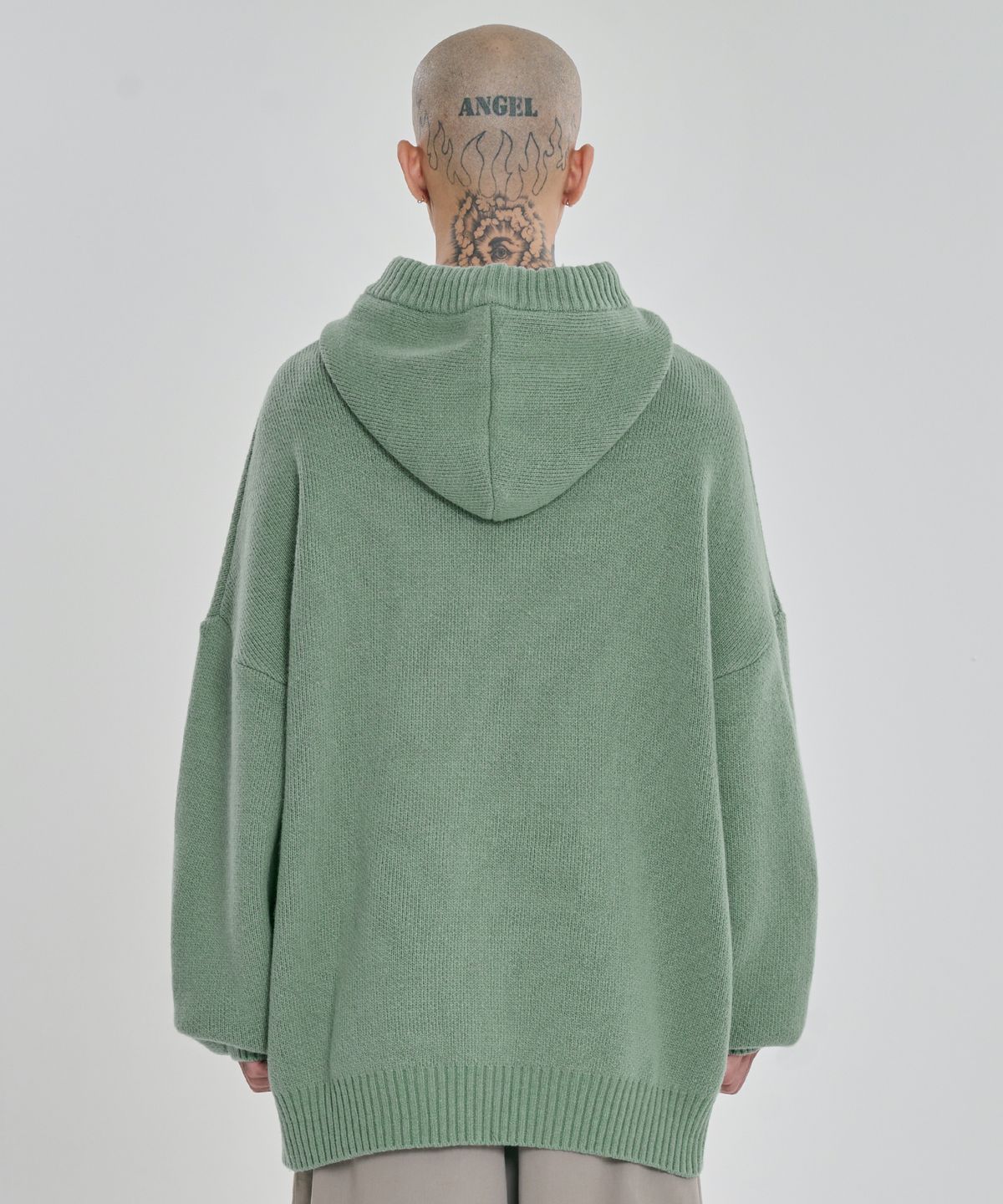 아조바이아조(AJOBYAJO) [PBA] DBOF Wool Knit Hoodie [MINT]