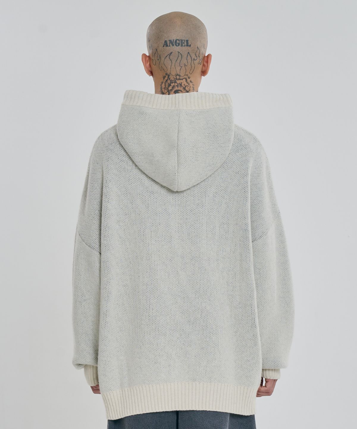 아조바이아조(AJOBYAJO) [PBA] DBOF Wool Knit Hoodie [IVORY]