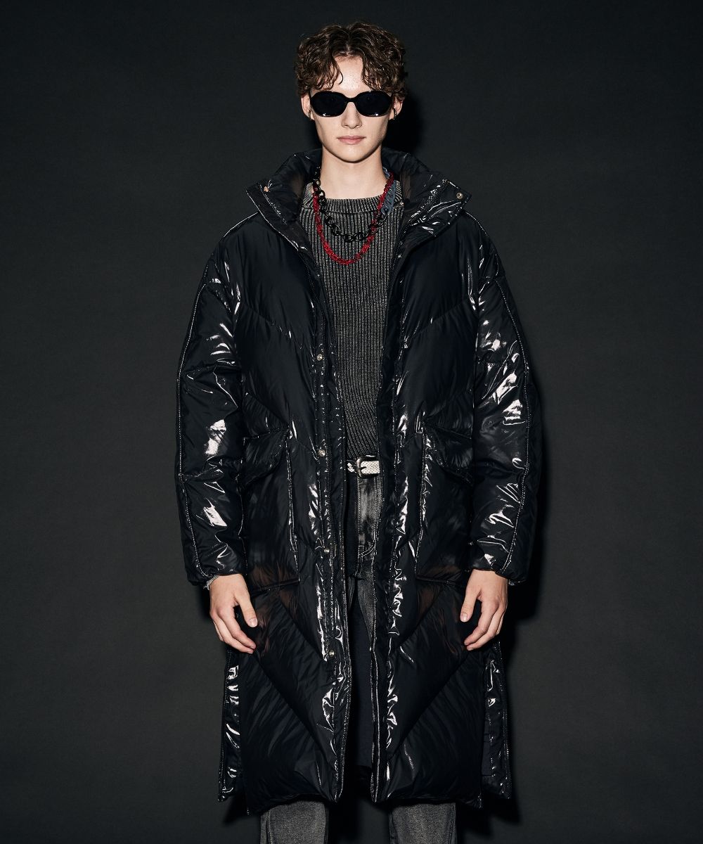 MUSINSA | MAISON MINED MONSTER PADDED LONG DOWN BLACK