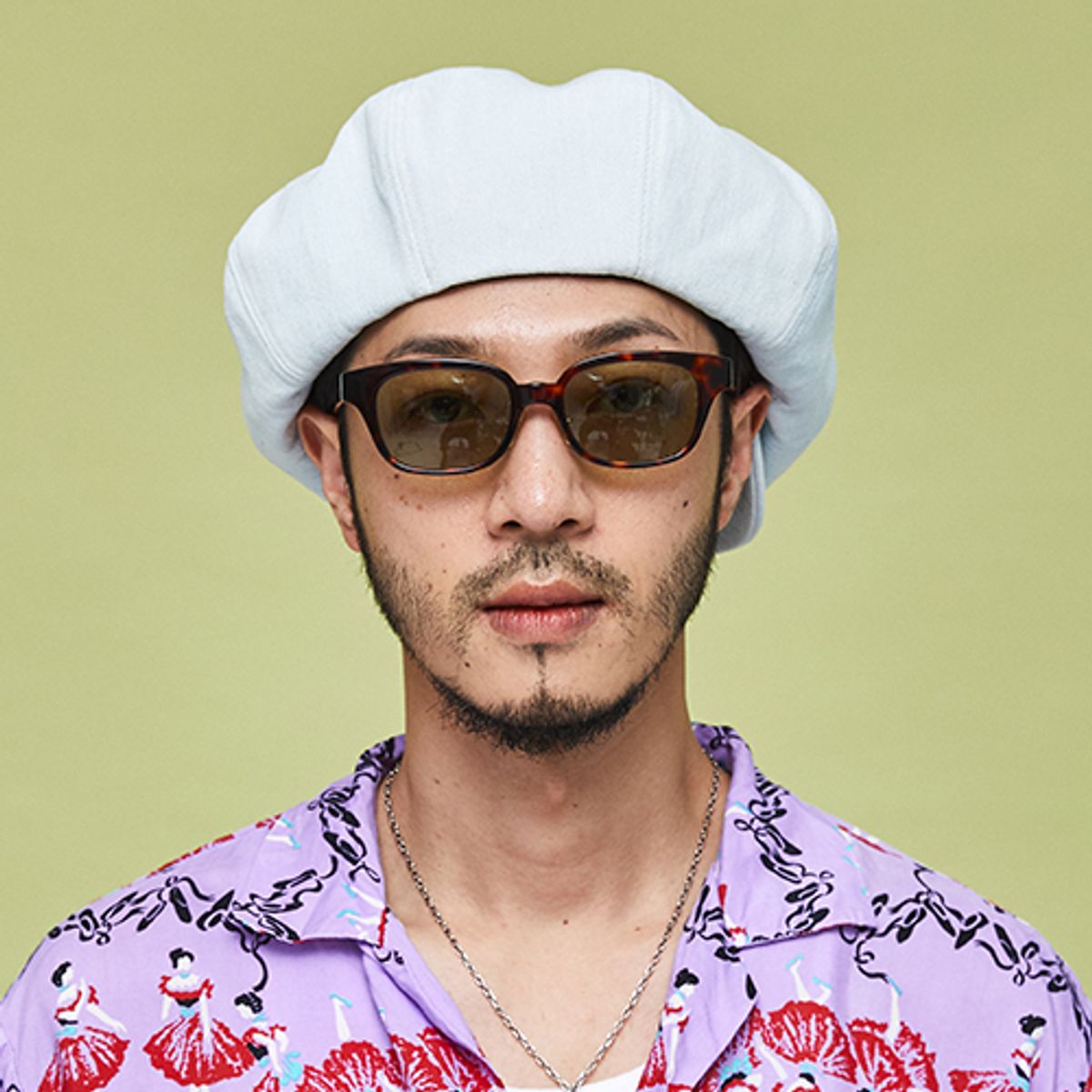 밀리어네어햇(MILLIONAIRE HATS) Denim (over size) Big apple hat - 아이스진