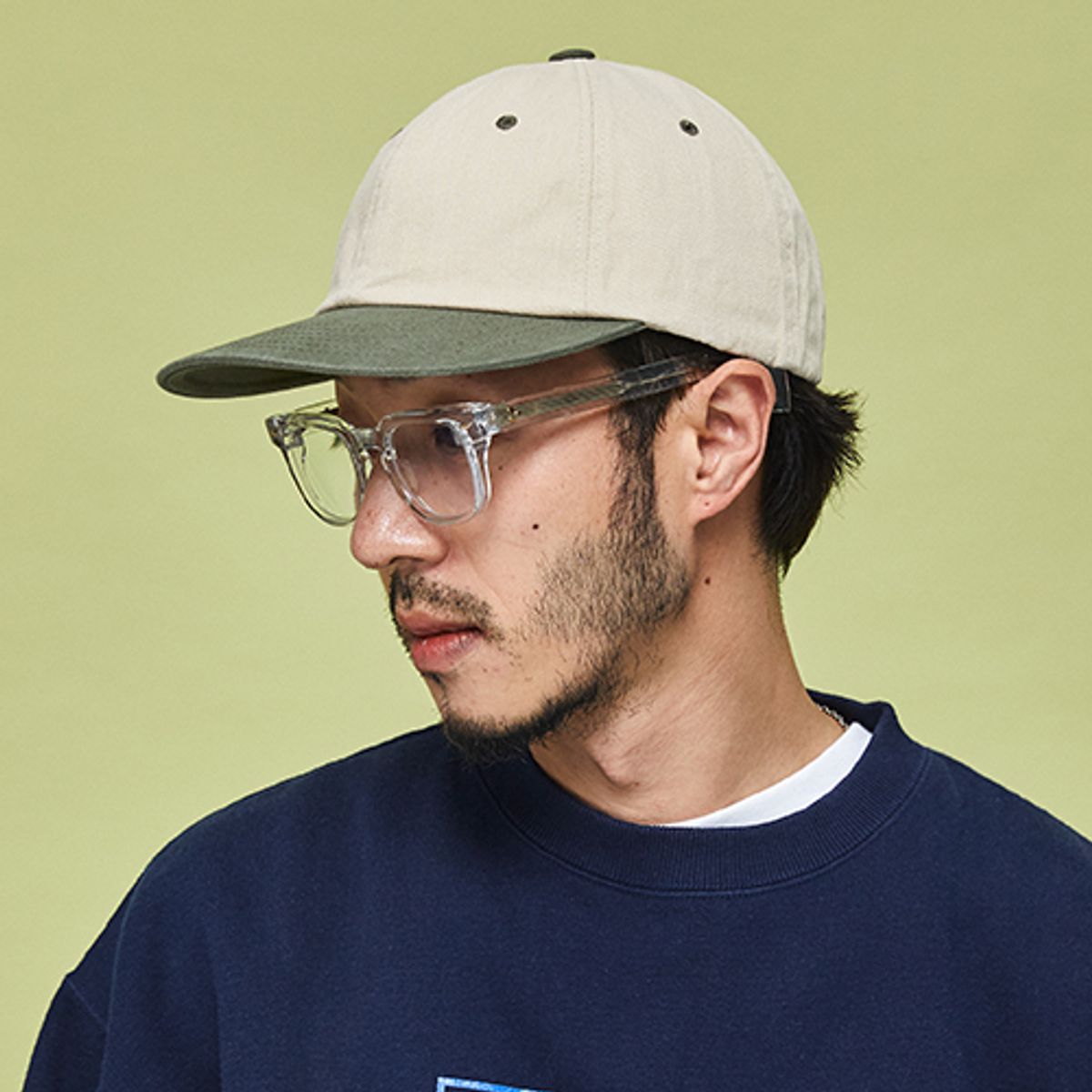 밀리어네어햇(MILLIONAIRE HATS) (Whats funny) Cotton Ball cap- Beige