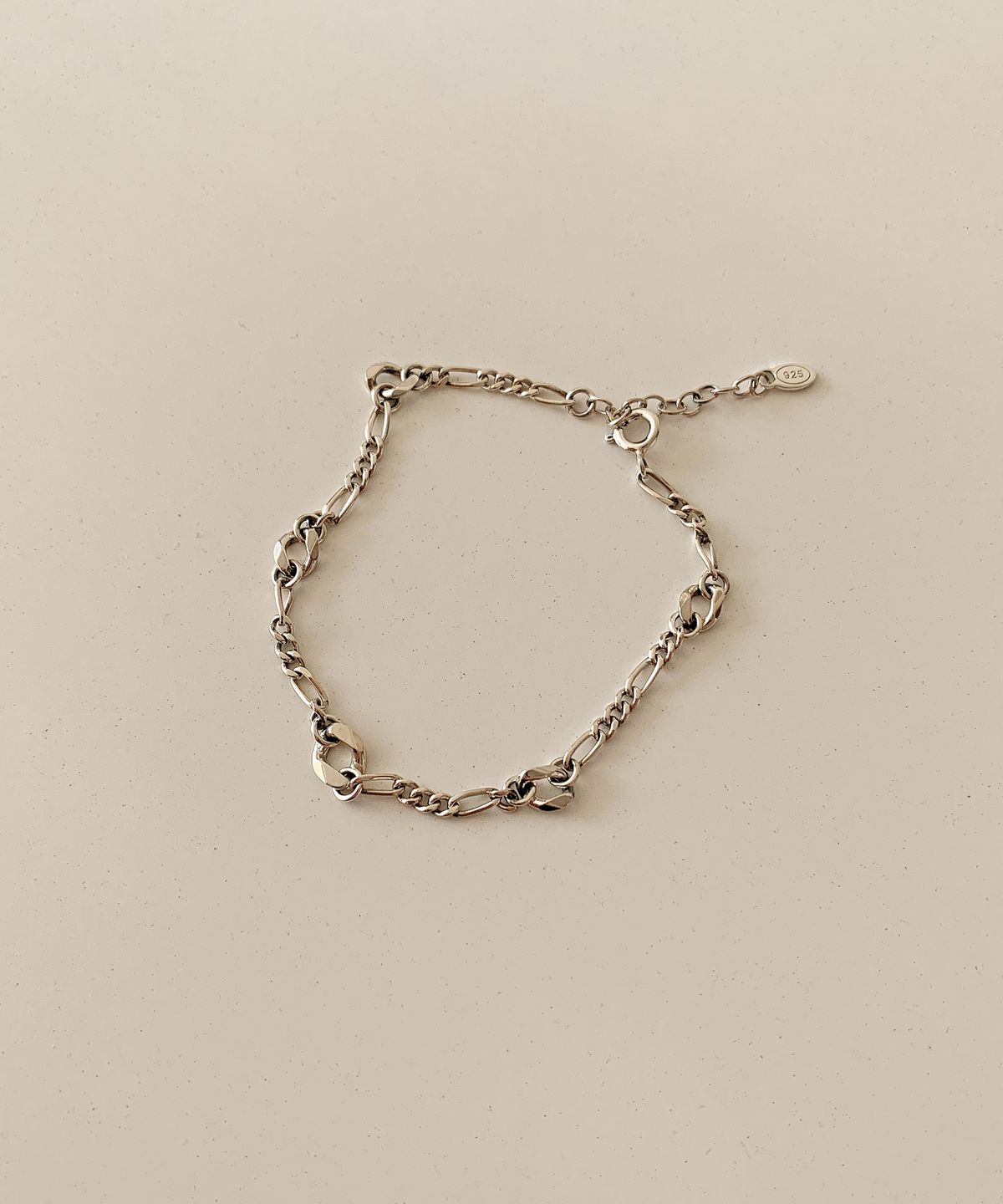 코드에이치(CODE.H) (Silver 925) 휘가로 믹스 체인 브레이슬릿_실버