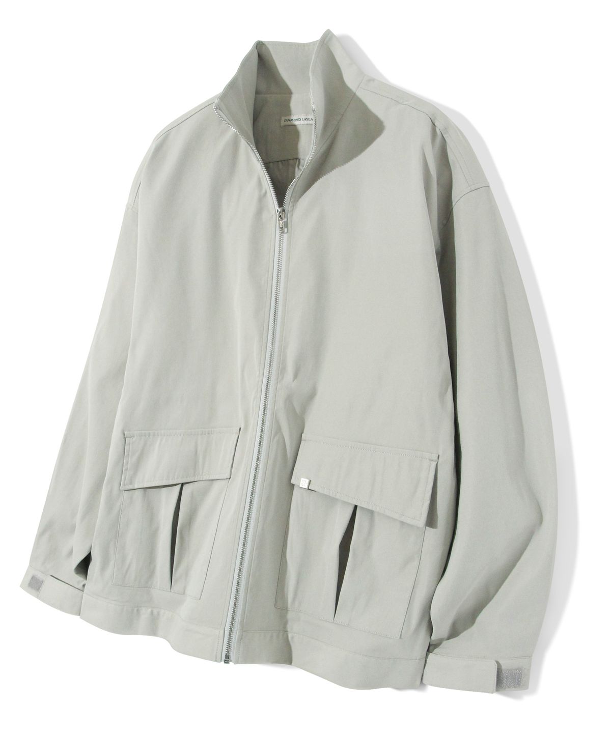 다이아몬드 레이라(DIAMOND LAYLA) Field Zip-up Jacket J20 Khaki Gray