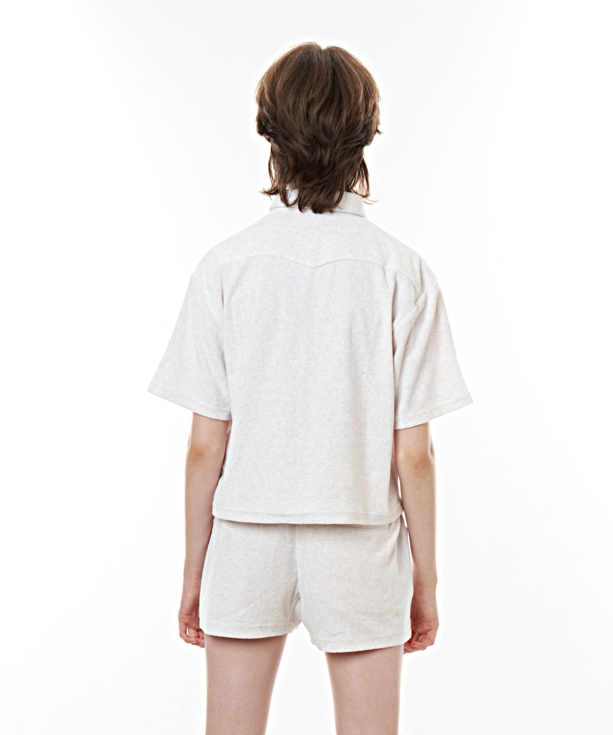 베이크셔츠(BAKESHIRT) 세일링 클럽 카라 셔츠 오트밀